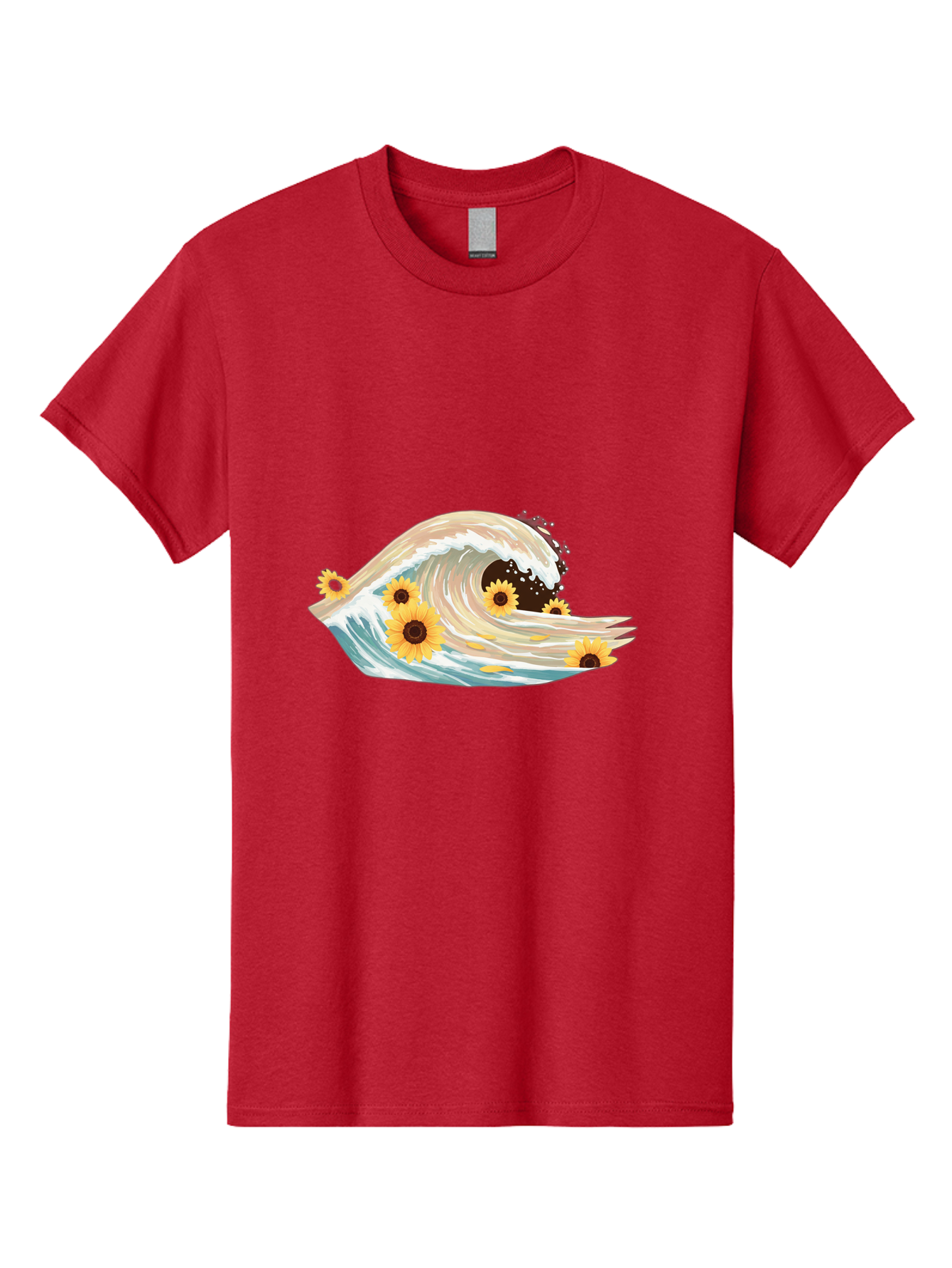 Sunflowers-In-Wave Men'S Graphic Tee, 100% Cotton, Comfortable Casual Summer Wear, Machine Washable, Vintage Camera, Old Camera, Antique Camera, Black Camera, Classic Photography, Photography Equipment, Nostalgic Device, Film Camera, Baj264