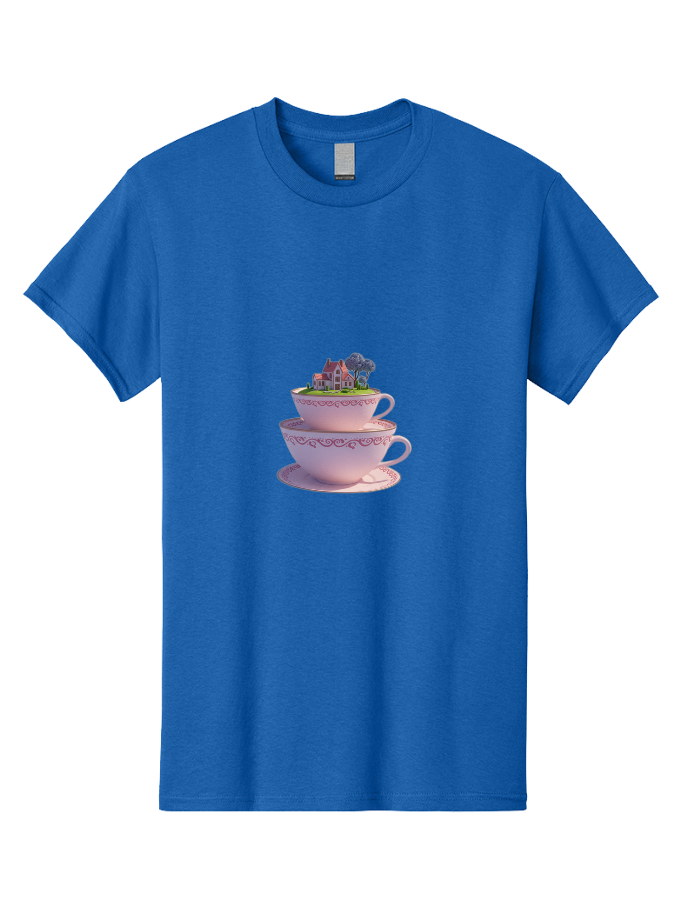 Teacups-With-Cottage Men'S Graphic Tee, 100% Cotton, Comfortable Casual Summer Wear, Machine Washable, Vintage Camera, Old Camera, Antique Camera, Black Camera, Classic Photography, Photography Equipment, Nostalgic Device, Film Camera, Baj265