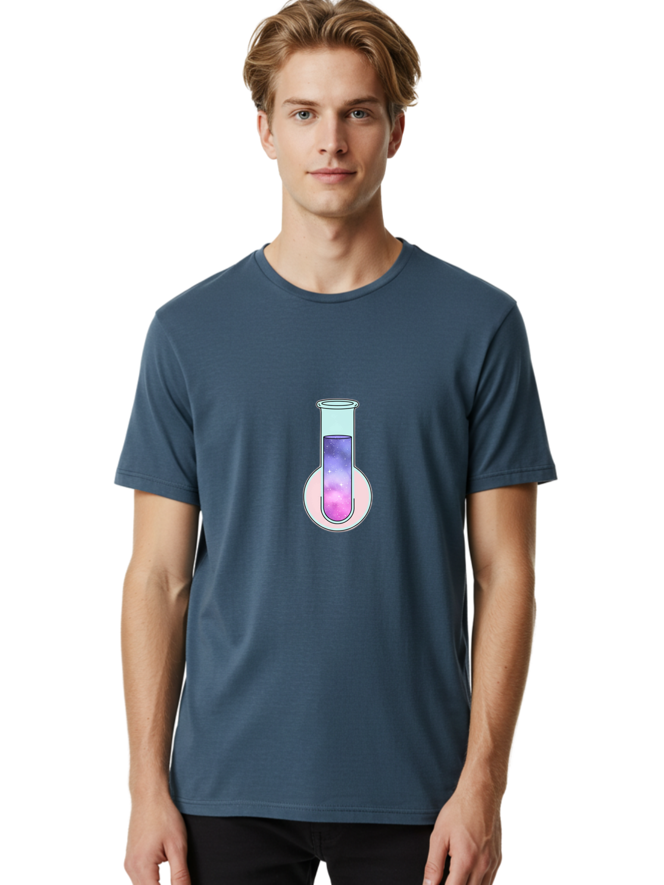 Test-Tube-Galaxy Men'S Graphic Tee, 100% Cotton, Comfortable Casual Summer Wear, Machine Washable, Vintage Camera, Old Camera, Antique Camera, Black Camera, Classic Photography, Photography Equipment, Nostalgic Device, Film Camera, Camera Art Baj267