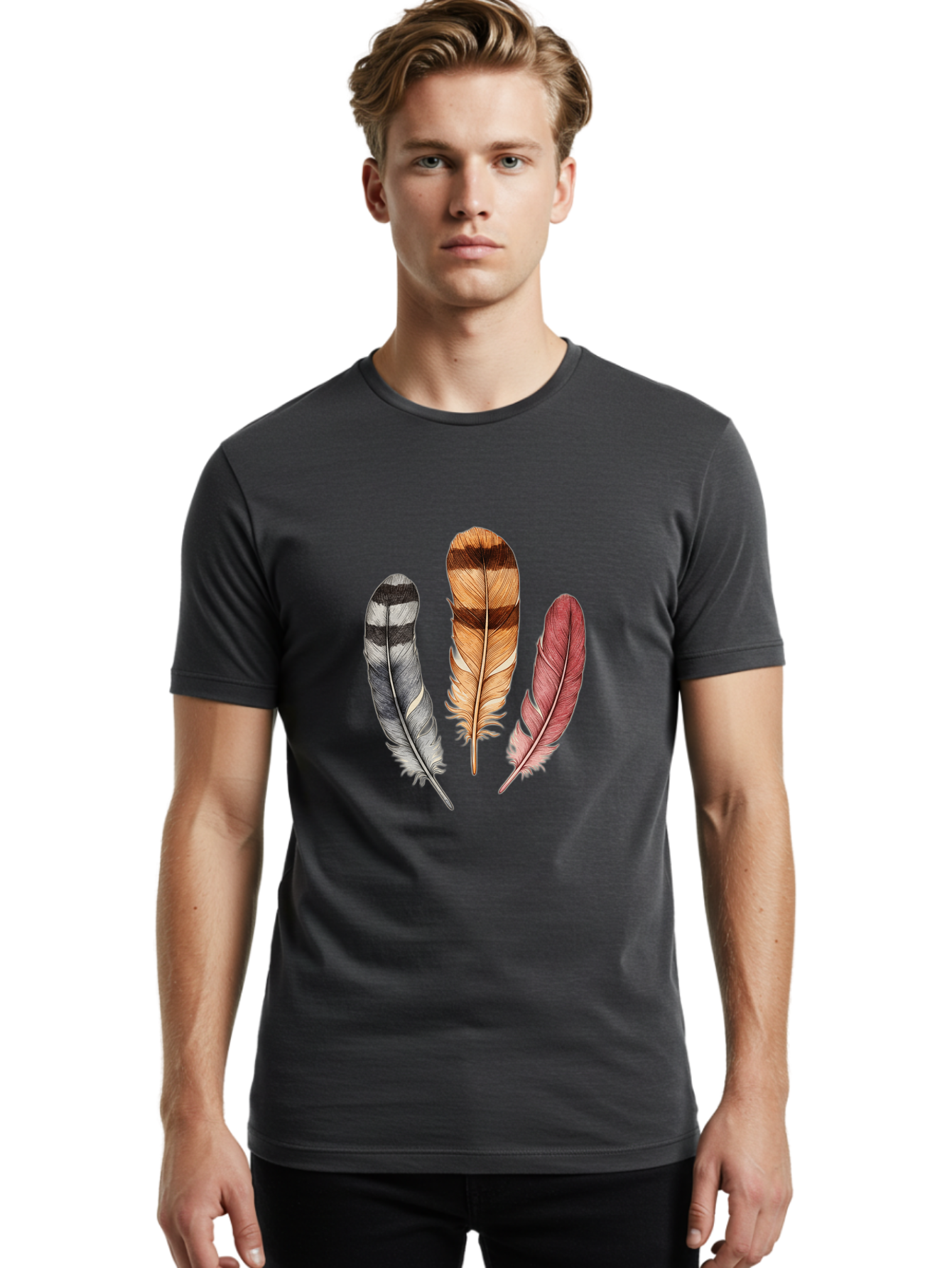Three-Feathers Men'S Graphic Tee, 100% Cotton, Comfortable Casual Summer Wear, Machine Washable, Vintage Camera, Old Camera, Antique Camera, Black Camera, Classic Photography, Photography Equipment, Nostalgic Device, Film Camera, Camera Art Baj268