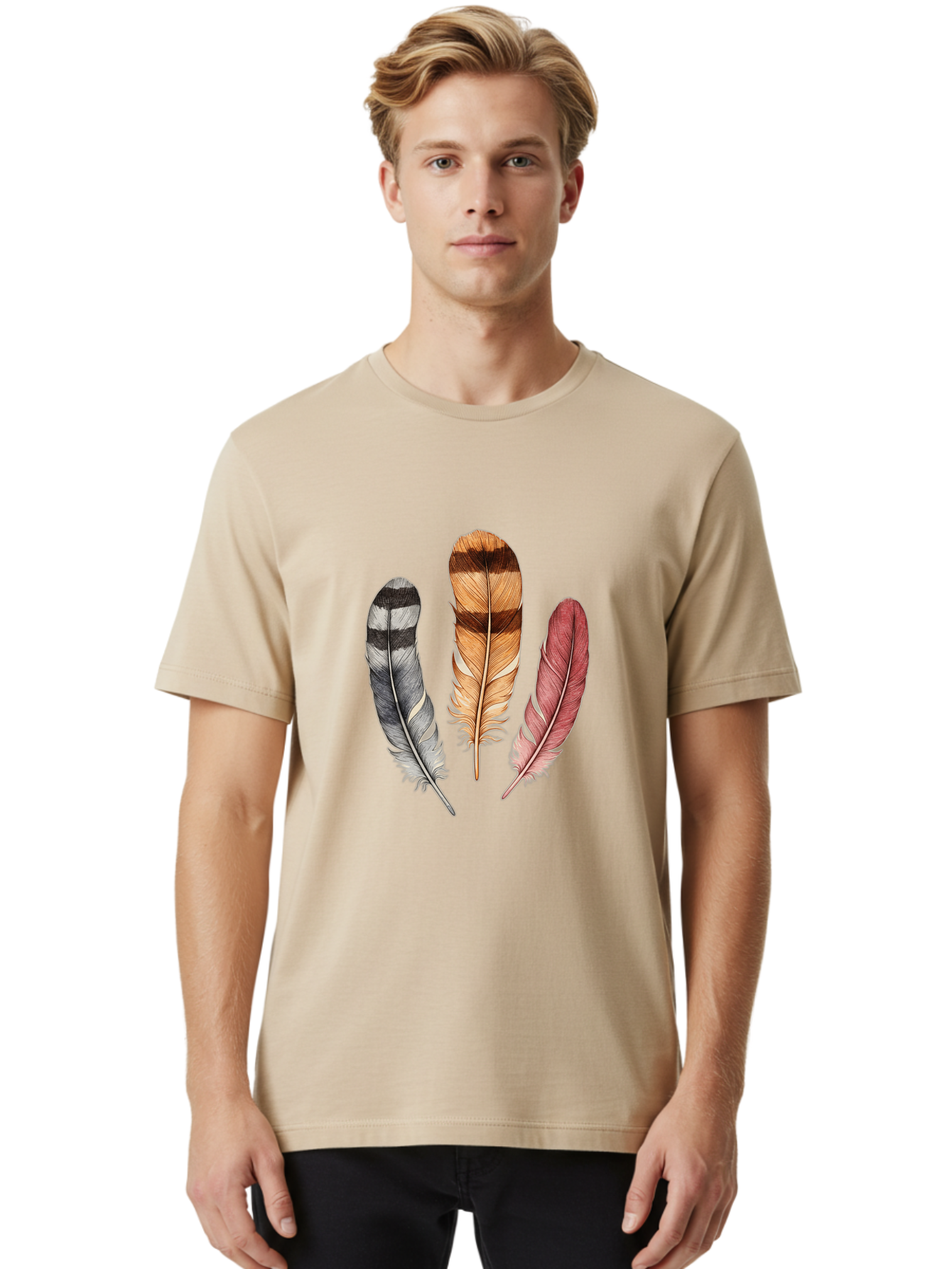 Three-Feathers Men'S Graphic Tee, 100% Cotton, Comfortable Casual Summer Wear, Machine Washable, Vintage Camera, Old Camera, Antique Camera, Black Camera, Classic Photography, Photography Equipment, Nostalgic Device, Film Camera, Camera Art Baj268