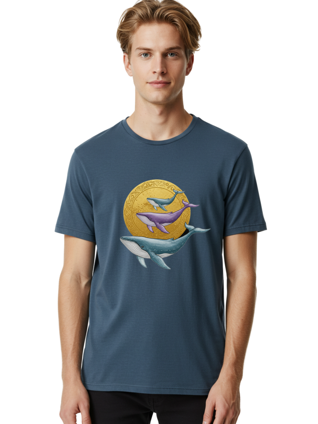Three-Whales-1 Men'S Graphic Tee, 100% Cotton, Comfortable Casual Summer Wear, Machine Washable, Vintage Camera, Old Camera, Antique Camera, Black Camera, Classic Photography, Photography Equipment, Nostalgic Device, Film Camera, Camera Art Baj269