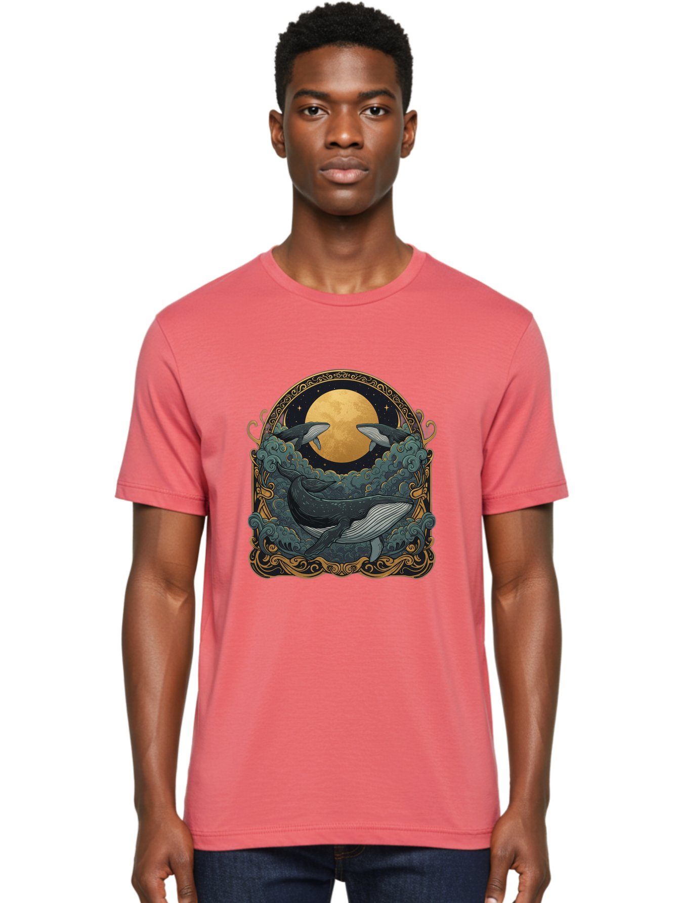 Three-Whales-2 Men'S Graphic Tee, 100% Cotton, Comfortable Casual Summer Wear, Machine Washable, Vintage Camera, Old Camera, Antique Camera, Black Camera, Classic Photography, Photography Equipment, Nostalgic Device, Film Camera, Camera Art Baj270