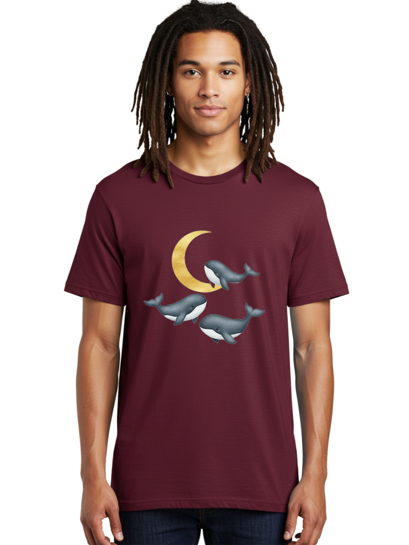 Three-Whales-And-Moon Men'S Graphic Tee, 100% Cotton, Comfortable Casual Summer Wear, Machine Washable, Vintage Camera, Old Camera, Antique Camera, Black Camera, Classic Photography, Photography Equipment, Nostalgic Device, Film Camera, Baj271