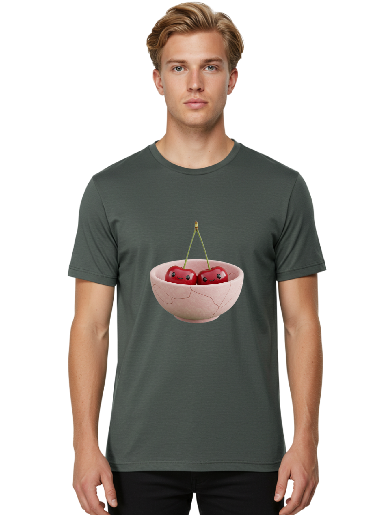 Tied-Cherries Men'S Graphic Tee, 100% Cotton, Comfortable Casual Summer Wear, Machine Washable, Vintage Camera, Old Camera, Antique Camera, Black Camera, Classic Photography, Photography Equipment, Nostalgic Device, Film Camera, Camera Art Baj273