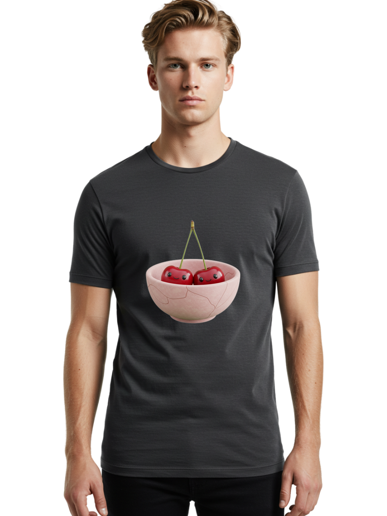 Tied-Cherries Men'S Graphic Tee, 100% Cotton, Comfortable Casual Summer Wear, Machine Washable, Vintage Camera, Old Camera, Antique Camera, Black Camera, Classic Photography, Photography Equipment, Nostalgic Device, Film Camera, Camera Art Baj273