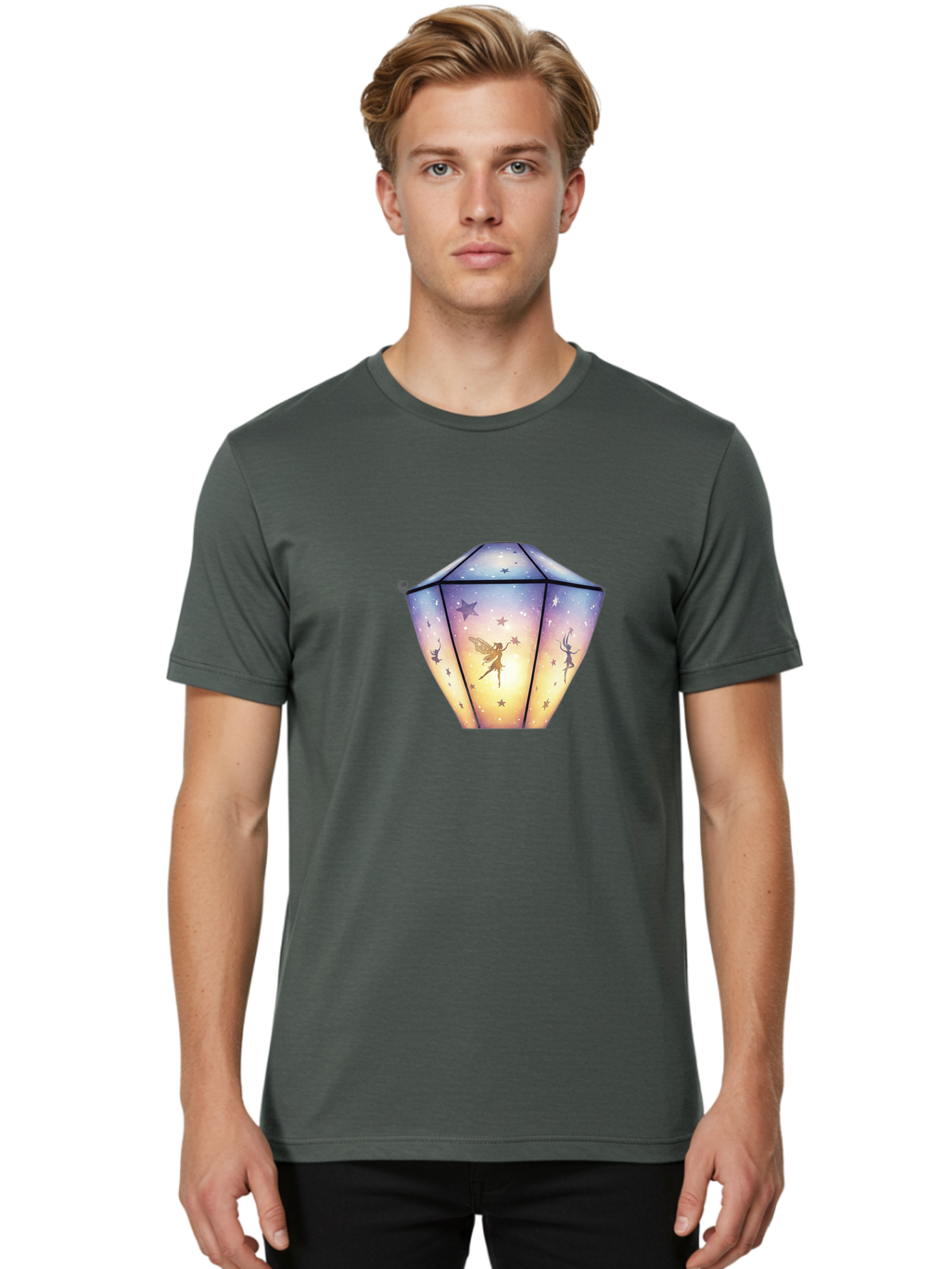 Tinkerbell-Lantern Men'S Graphic Tee, 100% Cotton, Comfortable Casual Summer Wear, Machine Washable, Vintage Camera, Old Camera, Antique Camera, Black Camera, Classic Photography, Photography Equipment, Nostalgic Device, Film Camera, Baj274