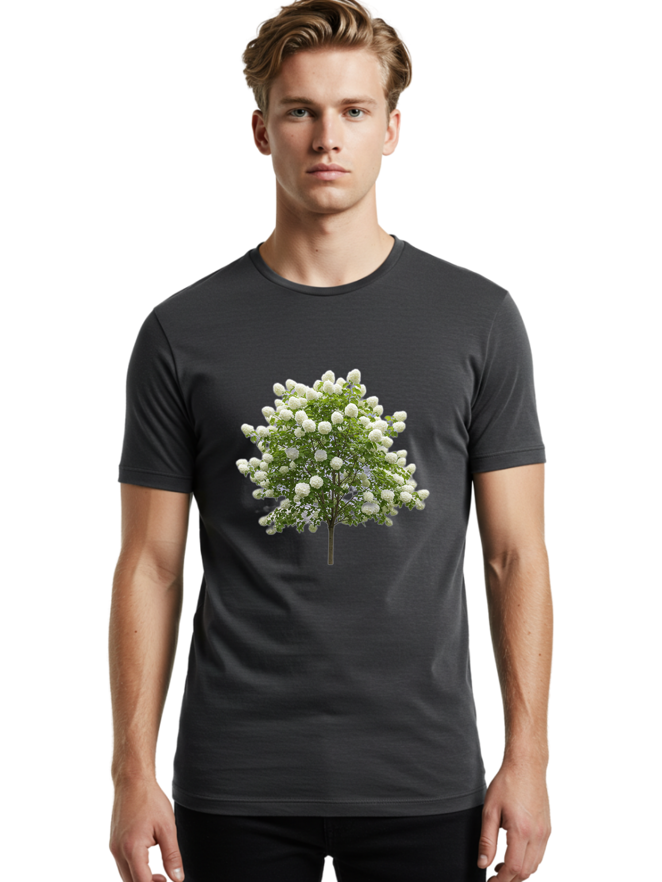 Tree-With-White-Flowers Men'S Graphic Tee, 100% Cotton, Comfortable Casual Summer Wear, Machine Washable, Vintage Camera, Old Camera, Antique Camera, Black Camera, Classic Photography, Photography Equipment, Nostalgic Device, Film Camera, Baj277