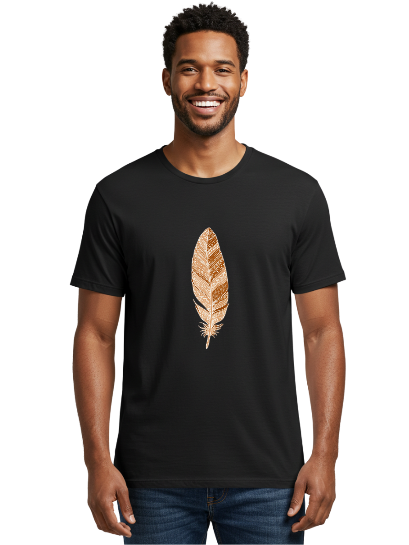 Tribal-Feather Men'S Graphic Tee, 100% Cotton, Comfortable Casual Summer Wear, Machine Washable, Vintage Camera, Old Camera, Antique Camera, Black Camera, Classic Photography, Photography Equipment, Nostalgic Device, Film Camera, Camera Art Baj278