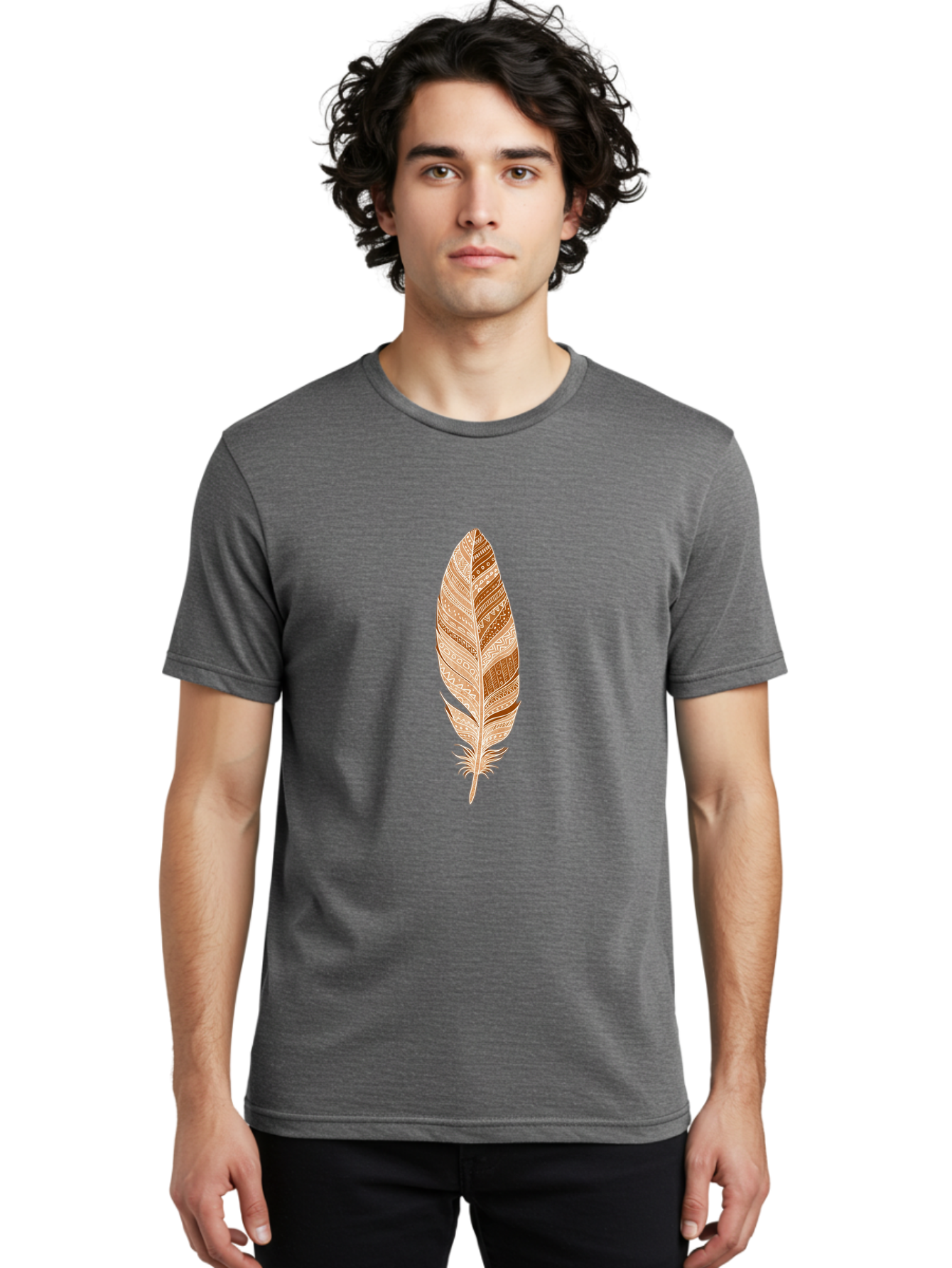 Tribal-Feather Men'S Graphic Tee, 100% Cotton, Comfortable Casual Summer Wear, Machine Washable, Vintage Camera, Old Camera, Antique Camera, Black Camera, Classic Photography, Photography Equipment, Nostalgic Device, Film Camera, Camera Art Baj278