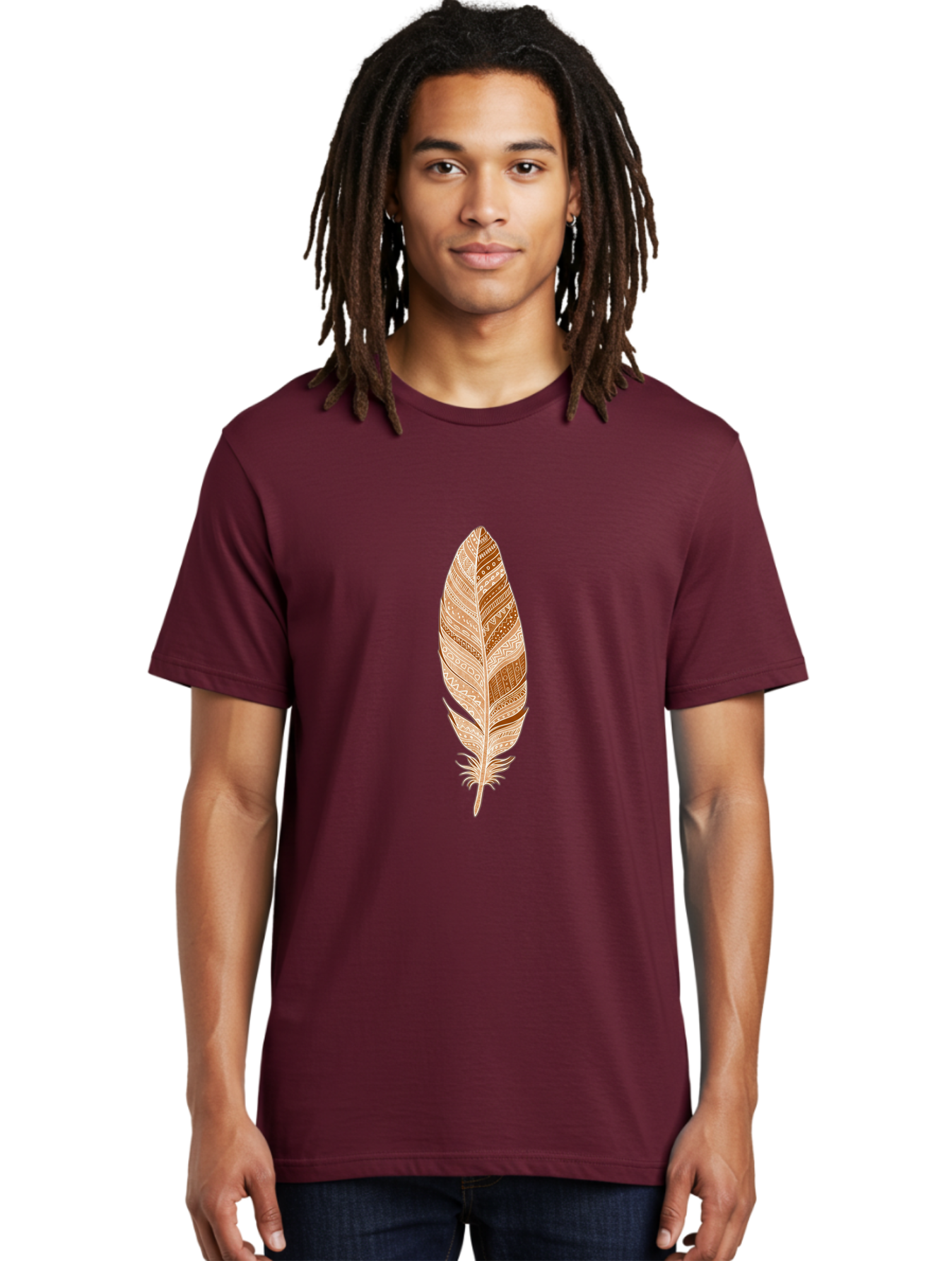 Tribal-Feather Men'S Graphic Tee, 100% Cotton, Comfortable Casual Summer Wear, Machine Washable, Vintage Camera, Old Camera, Antique Camera, Black Camera, Classic Photography, Photography Equipment, Nostalgic Device, Film Camera, Camera Art Baj278