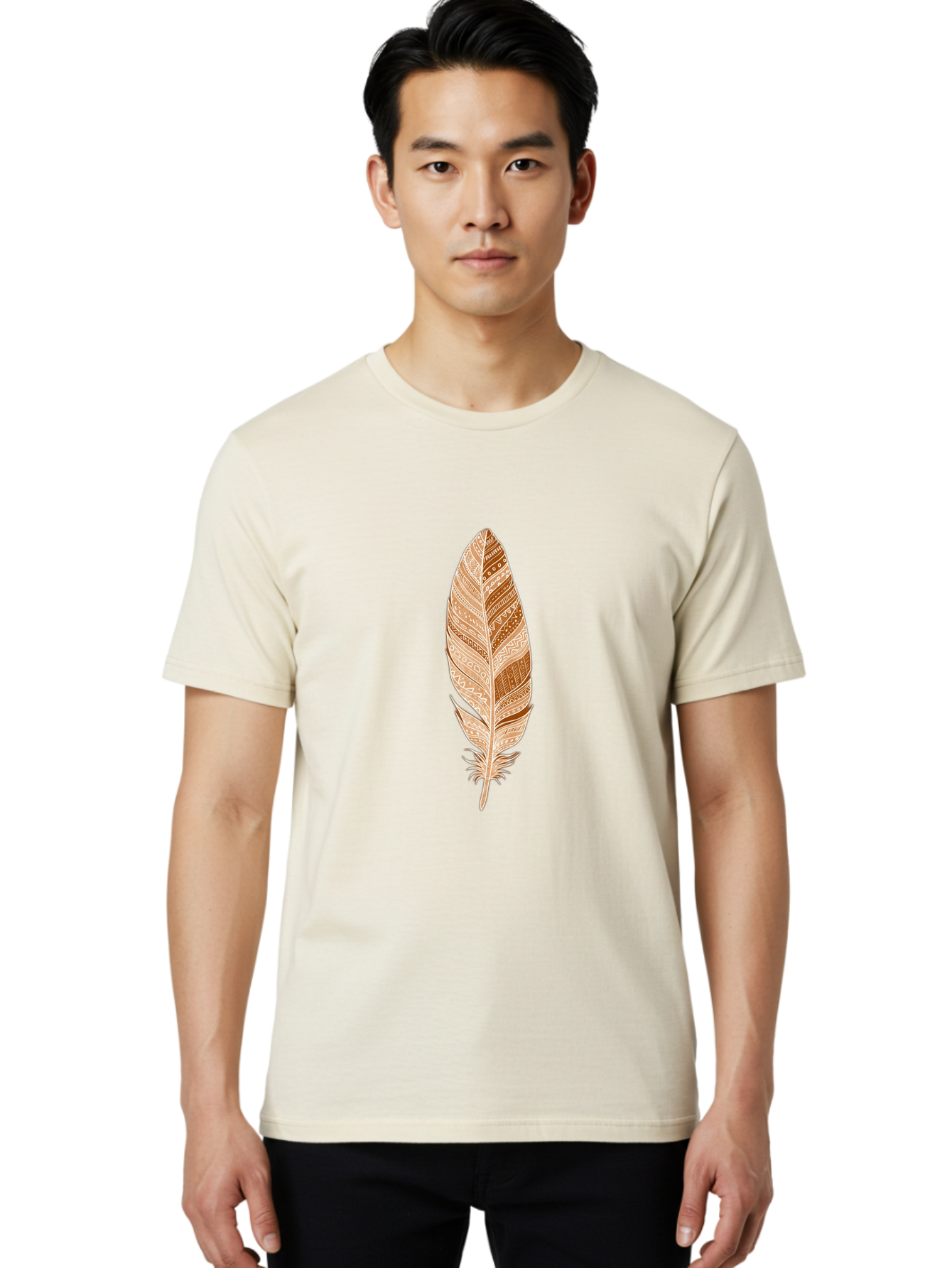 Tribal-Feather Men'S Graphic Tee, 100% Cotton, Comfortable Casual Summer Wear, Machine Washable, Vintage Camera, Old Camera, Antique Camera, Black Camera, Classic Photography, Photography Equipment, Nostalgic Device, Film Camera, Camera Art Baj278