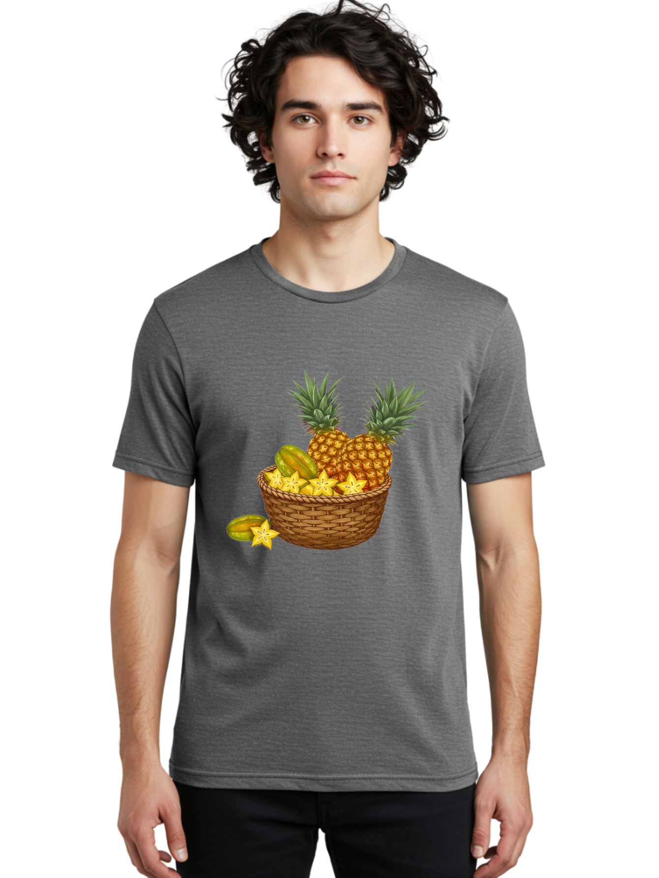 Tropical-Fruits-Basket Men'S Graphic Tee, 100% Cotton, Comfortable Casual Summer Wear, Machine Washable, Vintage Camera, Old Camera, Antique Camera, Black Camera, Classic Photography, Photography Equipment, Nostalgic Device, Film Camera, Baj279