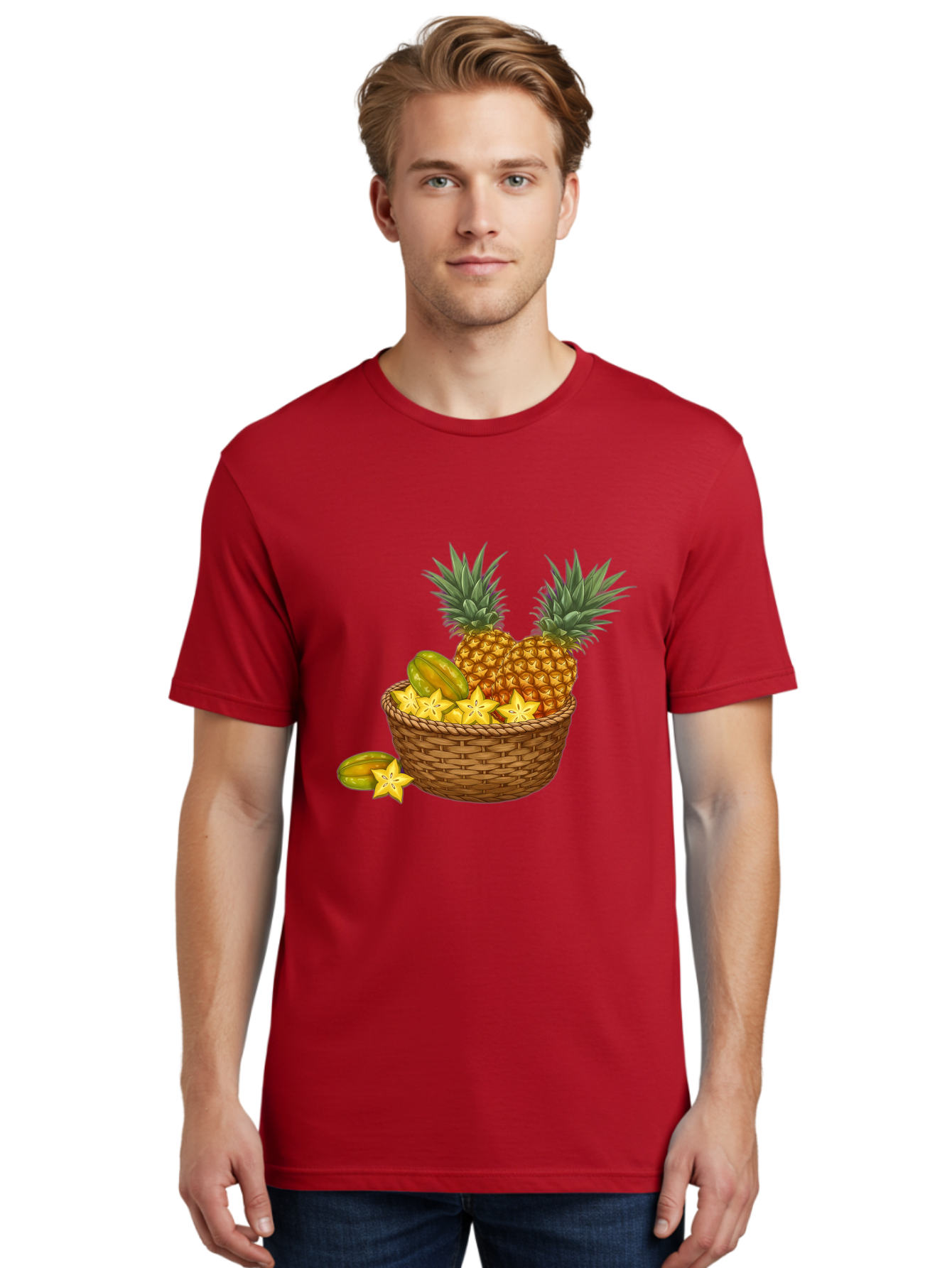 Tropical-Fruits-Basket Men'S Graphic Tee, 100% Cotton, Comfortable Casual Summer Wear, Machine Washable, Vintage Camera, Old Camera, Antique Camera, Black Camera, Classic Photography, Photography Equipment, Nostalgic Device, Film Camera, Baj279