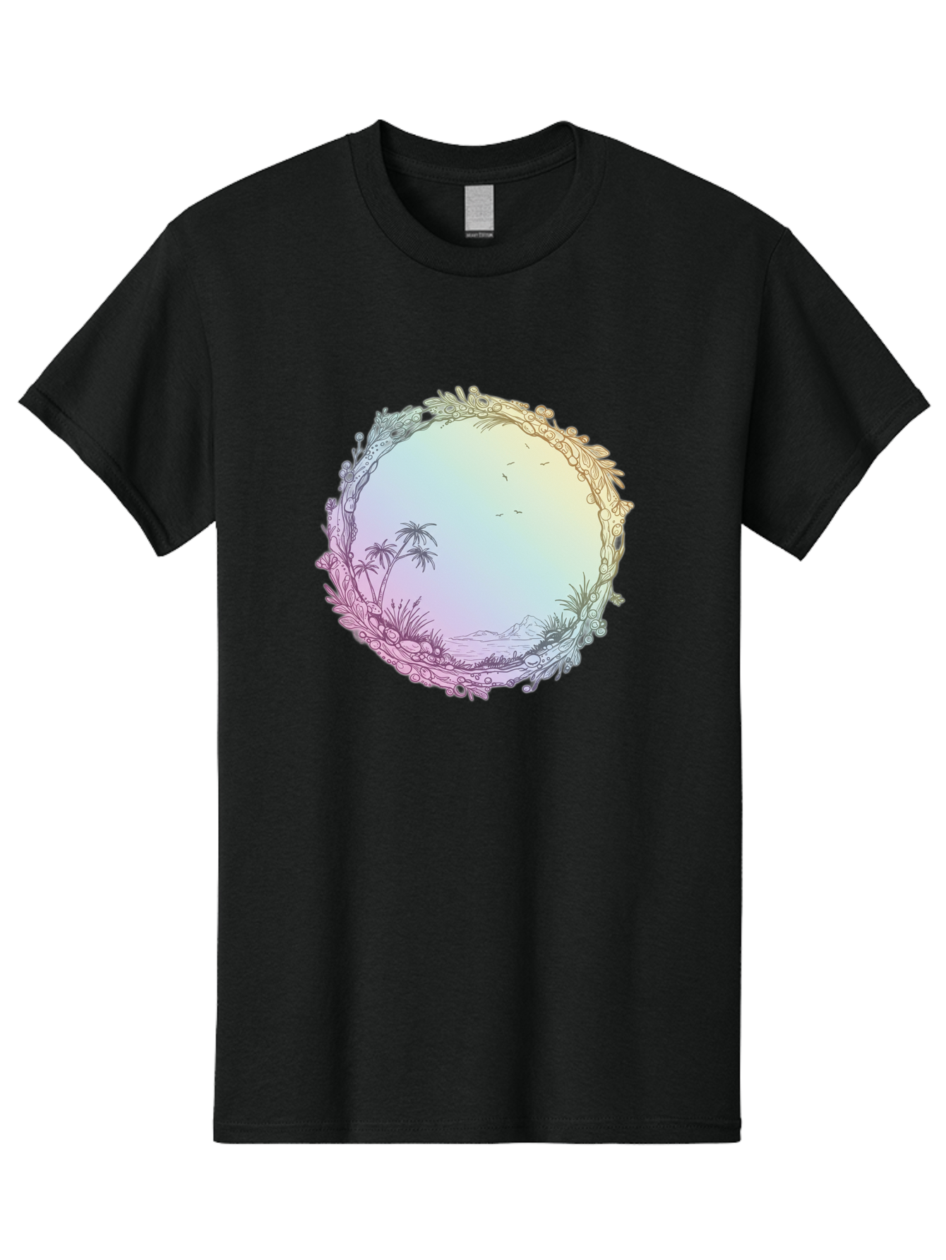 Tropical-Landscape Men'S Graphic Tee, 100% Cotton, Comfortable Casual Summer Wear, Machine Washable, Vintage Camera, Old Camera, Antique Camera, Black Camera, Classic Photography, Photography Equipment, Nostalgic Device, Film Camera, Baj280
