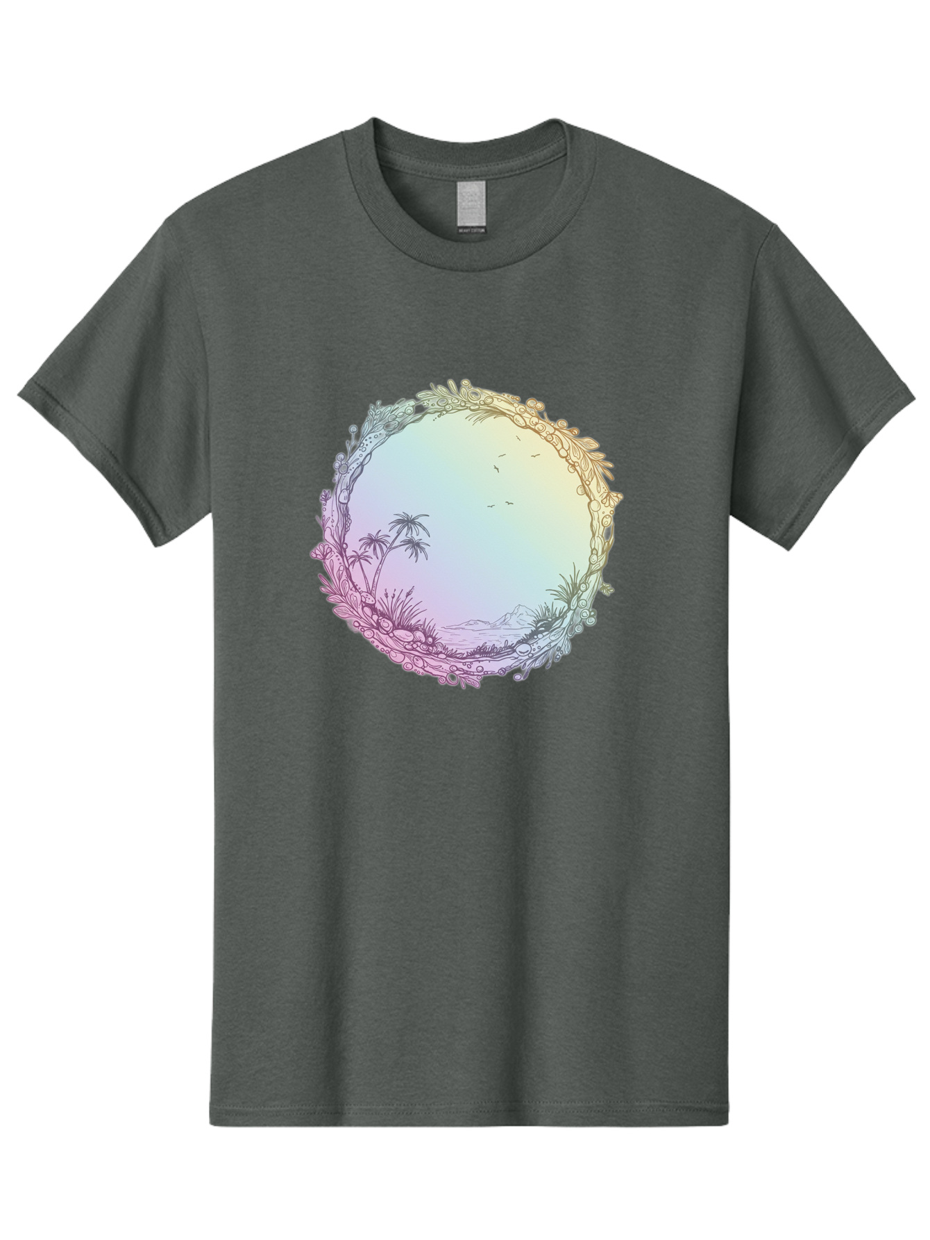 Tropical-Landscape Men'S Graphic Tee, 100% Cotton, Comfortable Casual Summer Wear, Machine Washable, Vintage Camera, Old Camera, Antique Camera, Black Camera, Classic Photography, Photography Equipment, Nostalgic Device, Film Camera, Baj280