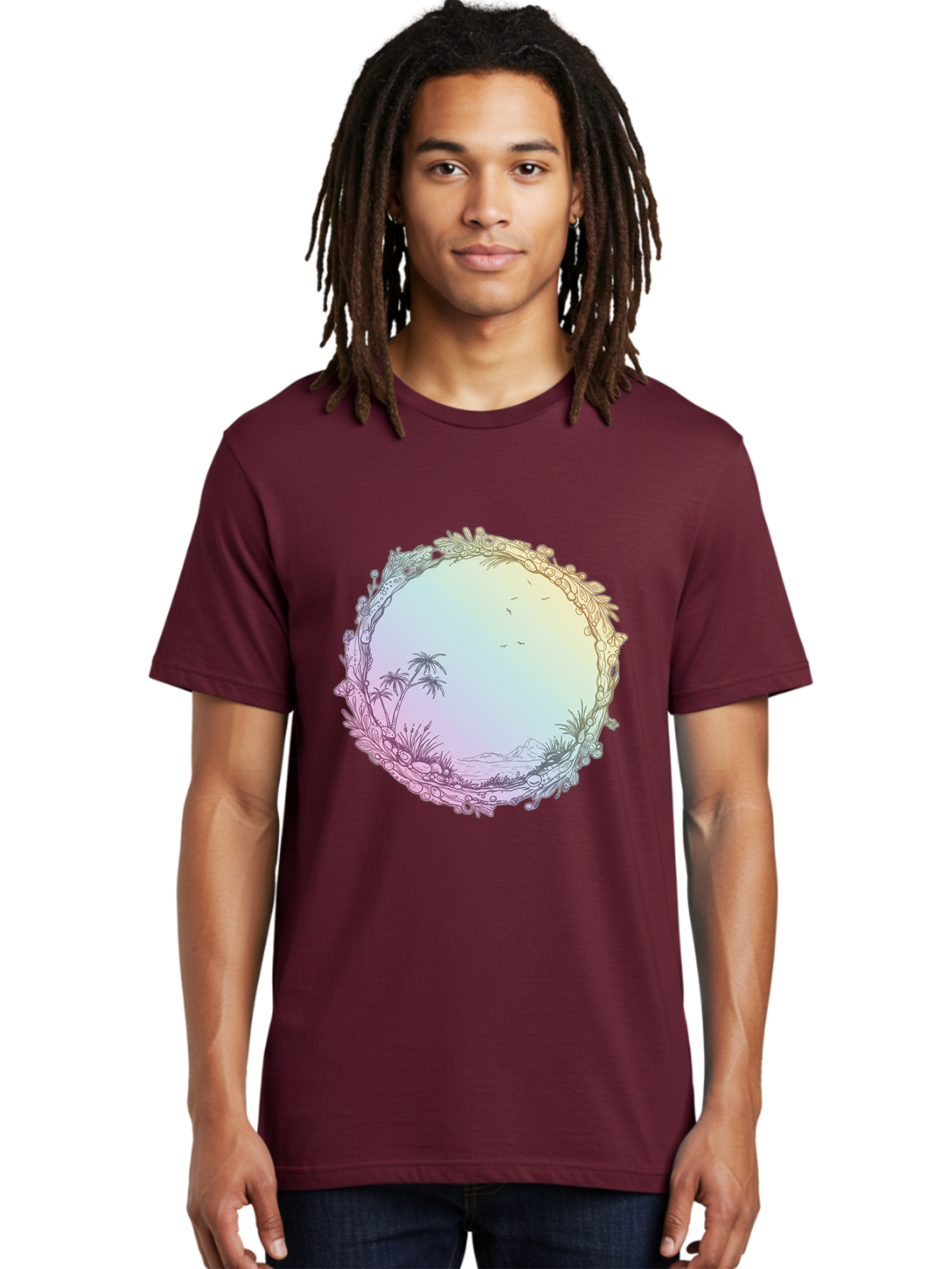 Tropical-Landscape Men'S Graphic Tee, 100% Cotton, Comfortable Casual Summer Wear, Machine Washable, Vintage Camera, Old Camera, Antique Camera, Black Camera, Classic Photography, Photography Equipment, Nostalgic Device, Film Camera, Baj280