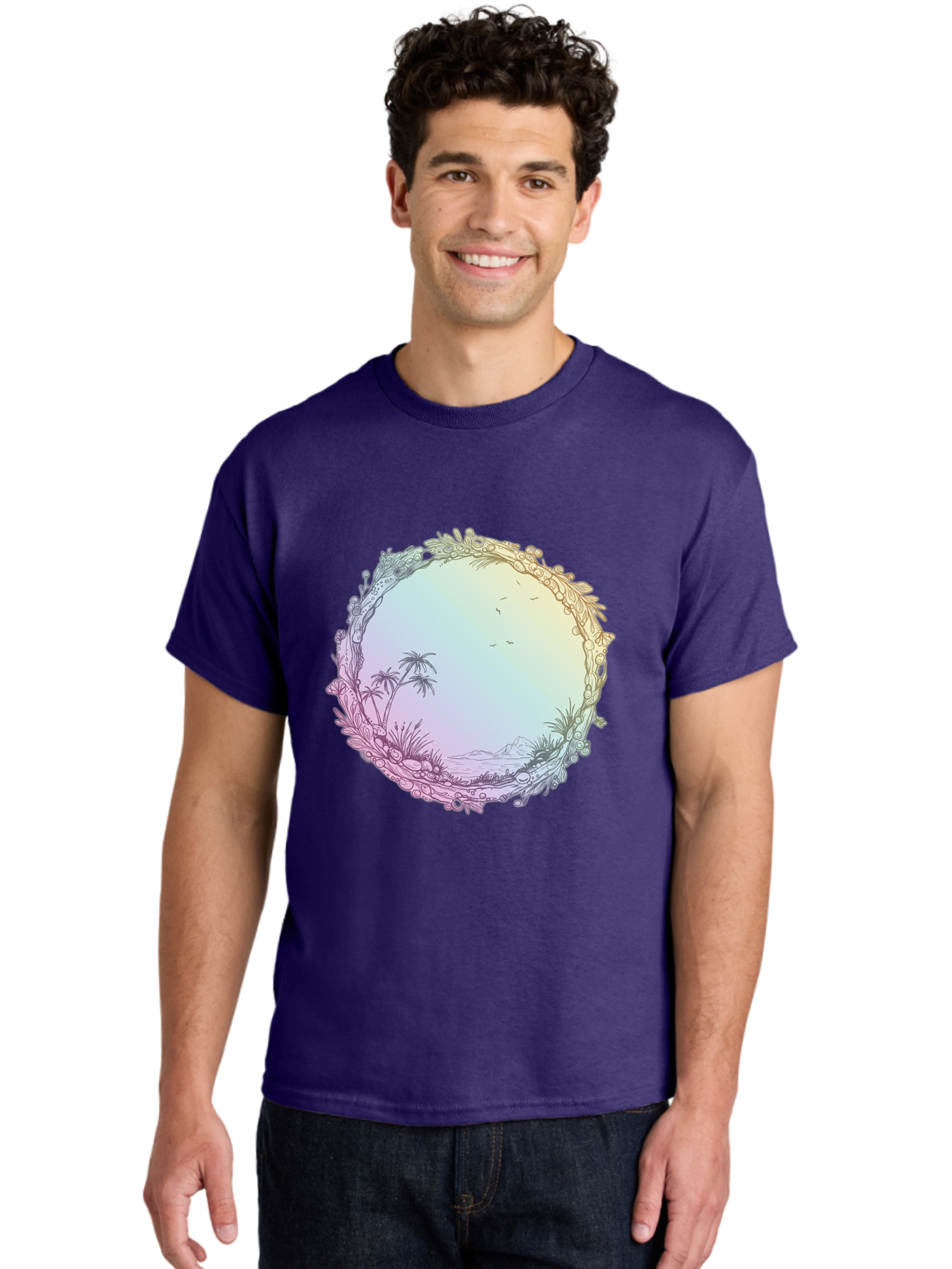 Tropical-Landscape Men'S Graphic Tee, 100% Cotton, Comfortable Casual Summer Wear, Machine Washable, Vintage Camera, Old Camera, Antique Camera, Black Camera, Classic Photography, Photography Equipment, Nostalgic Device, Film Camera, Baj280
