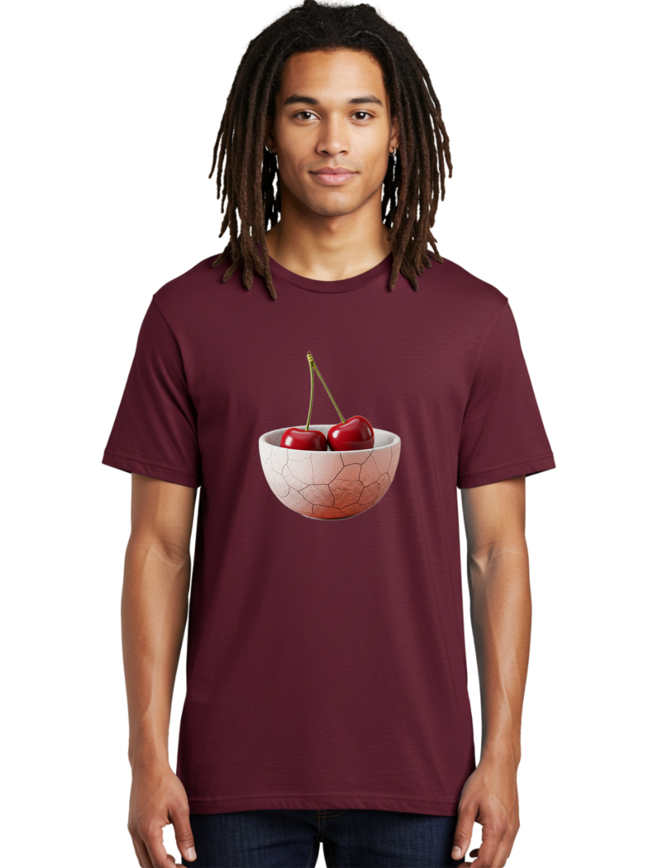Two-Cherries-In-Cracked-Bowl Men'S Graphic Tee, 100% Cotton, Comfortable Casual Summer Wear, Machine Washable, Vintage Camera, Old Camera, Antique Camera, Black Camera, Classic Photography, Photography Equipment, Nostalgic Device, Film Camera, Baj281