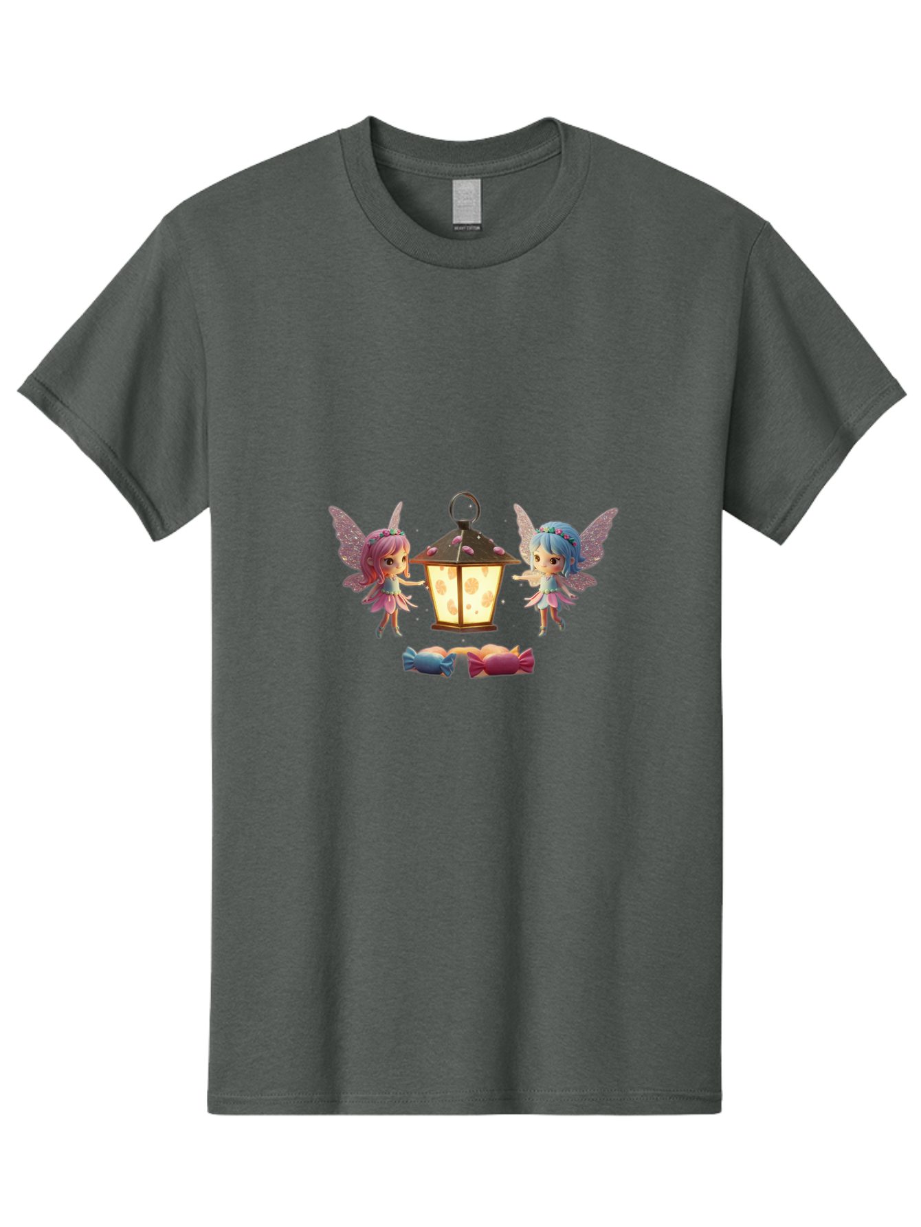 Two-Fairies-With-Lantern-1 Men'S Graphic Tee, 100% Cotton, Comfortable Casual Summer Wear, Machine Washable, Vintage Camera, Old Camera, Antique Camera, Black Camera, Classic Photography, Photography Equipment, Nostalgic Device, Film Camera, Baj283