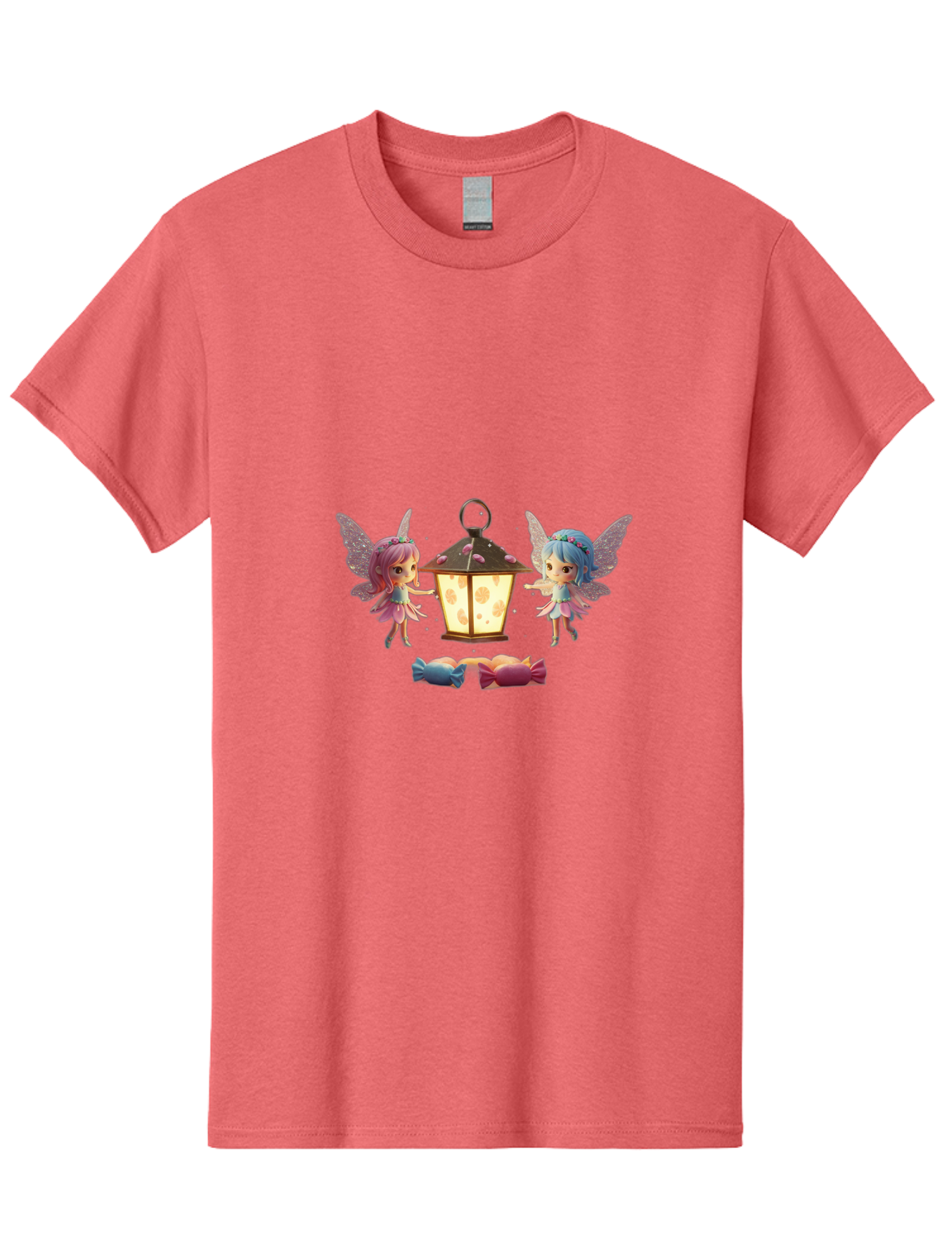 Two-Fairies-With-Lantern-1 Men'S Graphic Tee, 100% Cotton, Comfortable Casual Summer Wear, Machine Washable, Vintage Camera, Old Camera, Antique Camera, Black Camera, Classic Photography, Photography Equipment, Nostalgic Device, Film Camera, Baj283