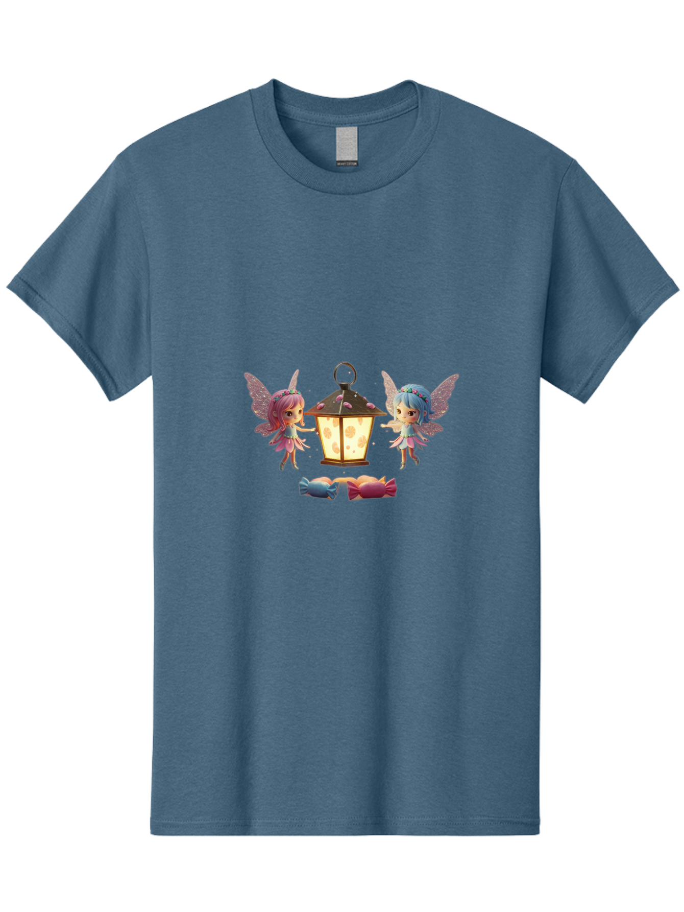 Two-Fairies-With-Lantern-1 Men'S Graphic Tee, 100% Cotton, Comfortable Casual Summer Wear, Machine Washable, Vintage Camera, Old Camera, Antique Camera, Black Camera, Classic Photography, Photography Equipment, Nostalgic Device, Film Camera, Baj283