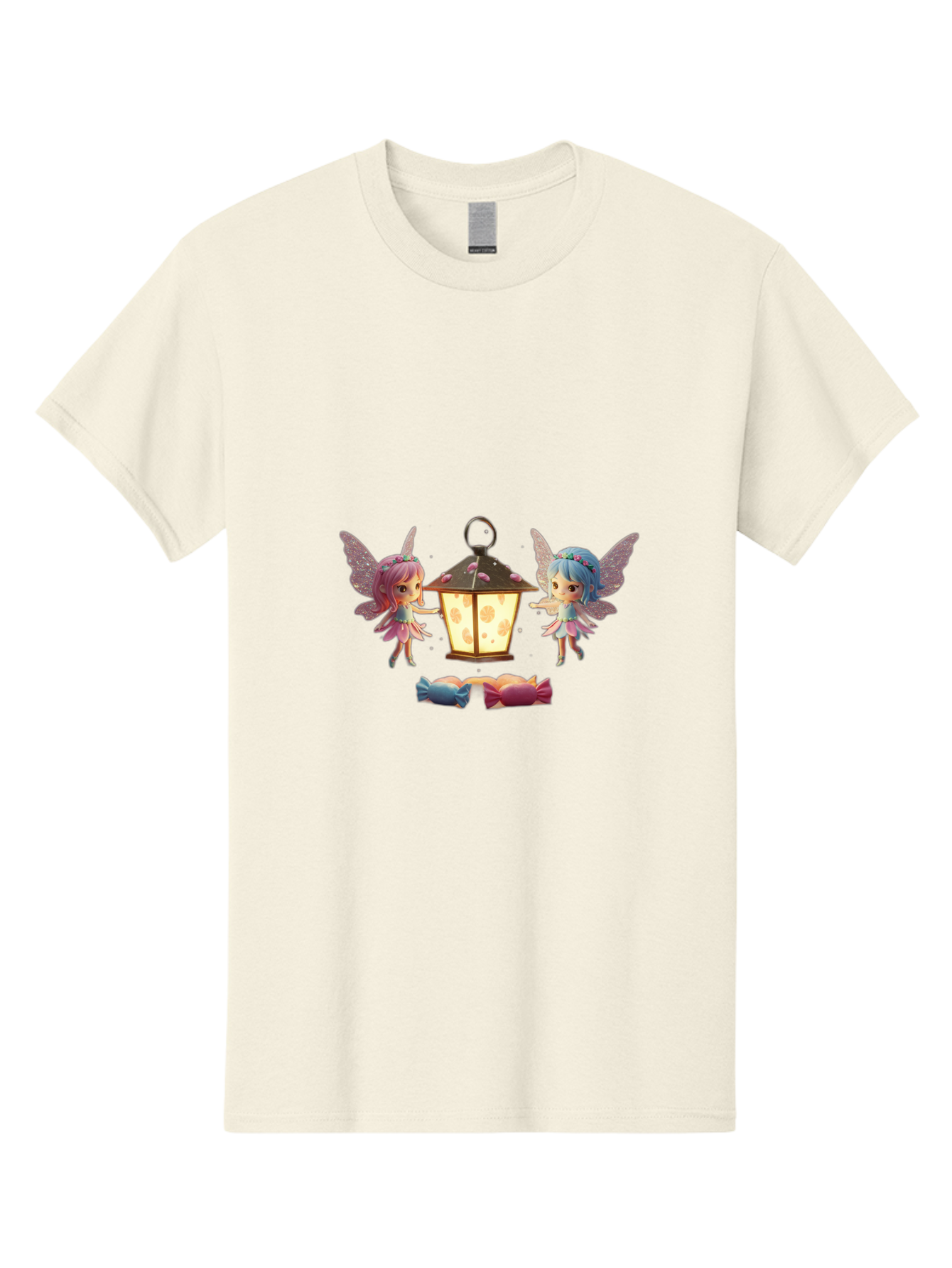 Two-Fairies-With-Lantern-1 Men'S Graphic Tee, 100% Cotton, Comfortable Casual Summer Wear, Machine Washable, Vintage Camera, Old Camera, Antique Camera, Black Camera, Classic Photography, Photography Equipment, Nostalgic Device, Film Camera, Baj283