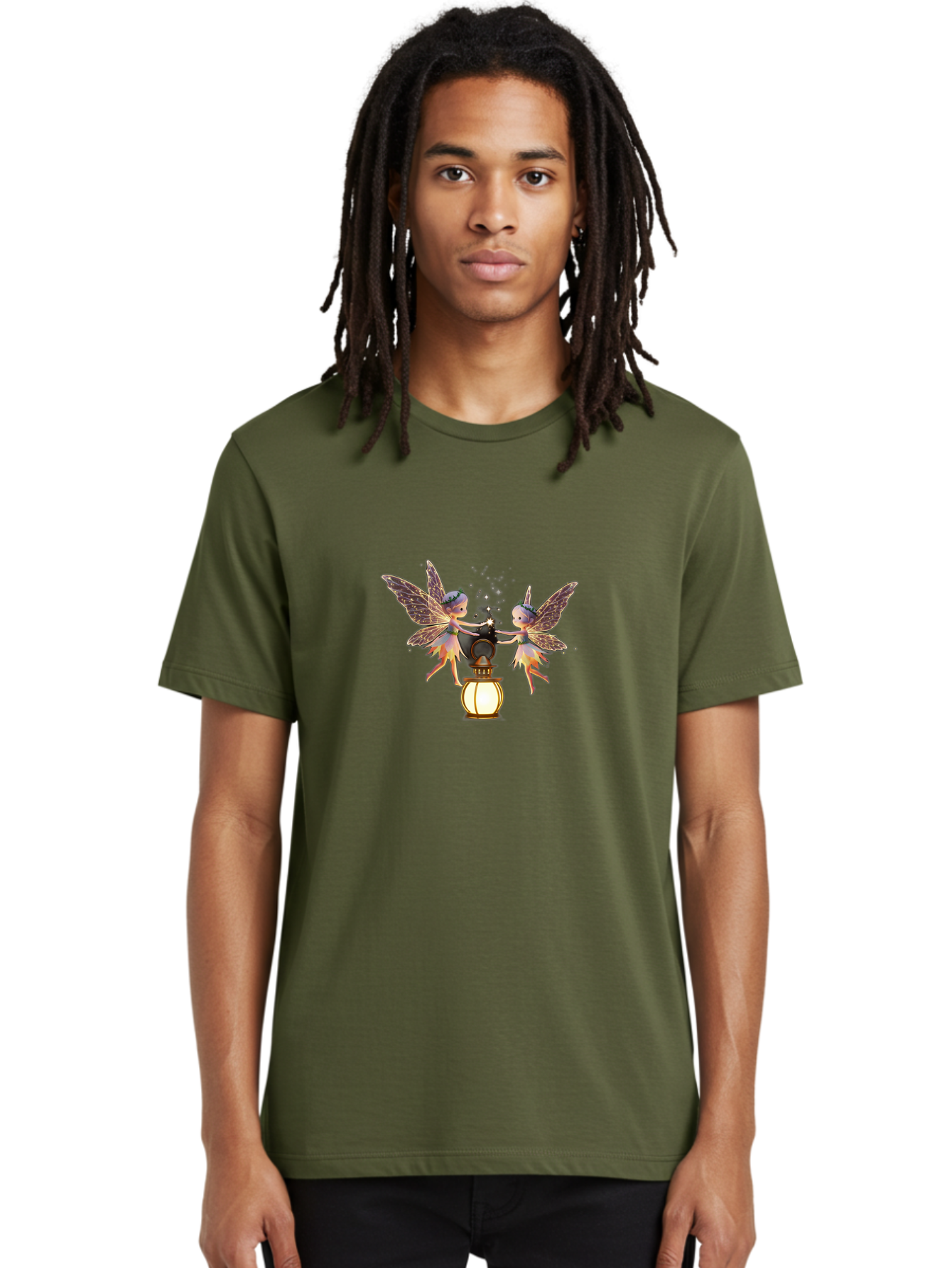 Two-Fairies-With-Lantern Men'S Graphic Tee, 100% Cotton, Comfortable Casual Summer Wear, Machine Washable, Vintage Camera, Old Camera, Antique Camera, Black Camera, Classic Photography, Photography Equipment, Nostalgic Device, Film Camera, Baj284