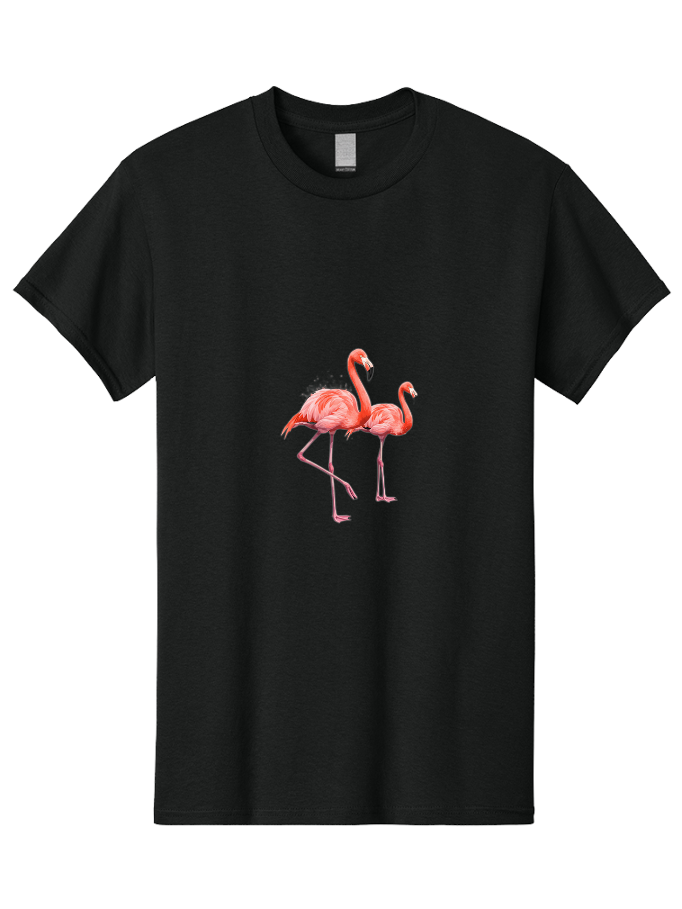 Two-Flamingos-1 Men'S Graphic Tee, 100% Cotton, Comfortable Casual Summer Wear, Machine Washable, Vintage Camera, Old Camera, Antique Camera, Black Camera, Classic Photography, Photography Equipment, Nostalgic Device, Film Camera, Camera Art Baj286