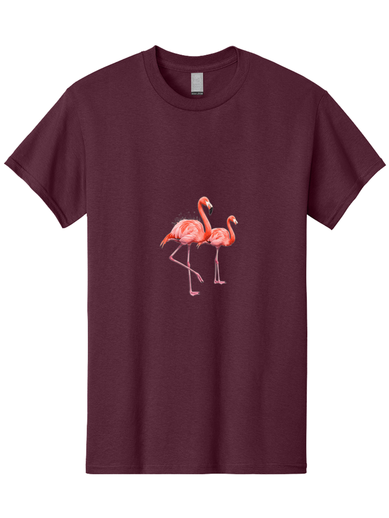 Two-Flamingos-1 Men'S Graphic Tee, 100% Cotton, Comfortable Casual Summer Wear, Machine Washable, Vintage Camera, Old Camera, Antique Camera, Black Camera, Classic Photography, Photography Equipment, Nostalgic Device, Film Camera, Camera Art Baj286