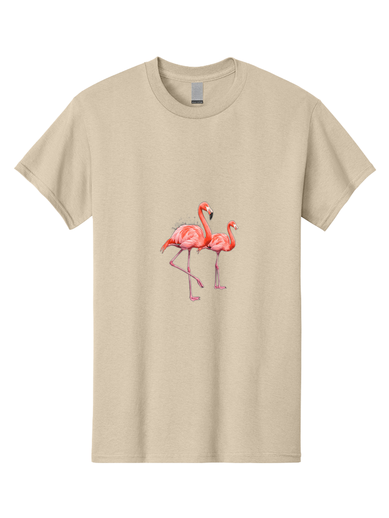 Two-Flamingos-1 Men'S Graphic Tee, 100% Cotton, Comfortable Casual Summer Wear, Machine Washable, Vintage Camera, Old Camera, Antique Camera, Black Camera, Classic Photography, Photography Equipment, Nostalgic Device, Film Camera, Camera Art Baj286