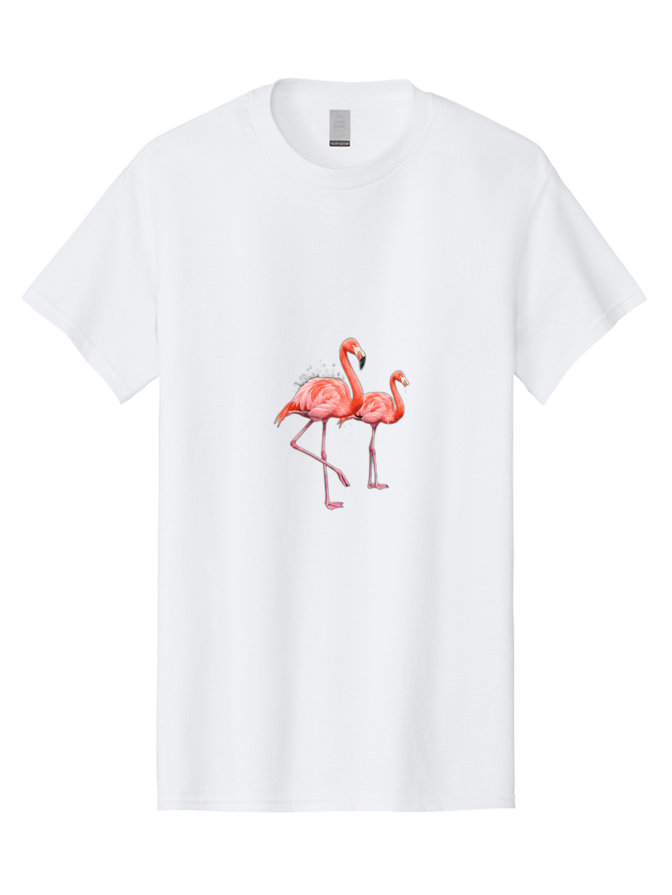 Two-Flamingos-1 Men'S Graphic Tee, 100% Cotton, Comfortable Casual Summer Wear, Machine Washable, Vintage Camera, Old Camera, Antique Camera, Black Camera, Classic Photography, Photography Equipment, Nostalgic Device, Film Camera, Camera Art Baj286