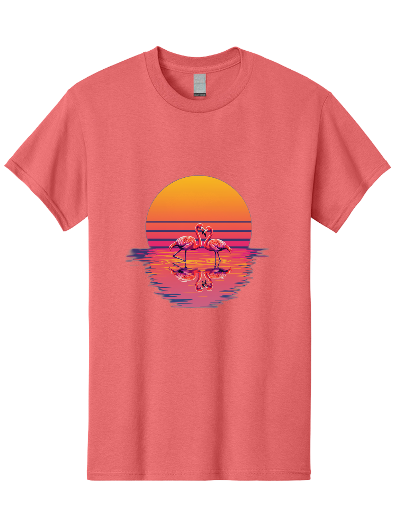 Two-Flamingos-2 Men'S Graphic Tee, 100% Cotton, Comfortable Casual Summer Wear, Machine Washable, Vintage Camera, Old Camera, Antique Camera, Black Camera, Classic Photography, Photography Equipment, Nostalgic Device, Film Camera, Camera Art Baj287