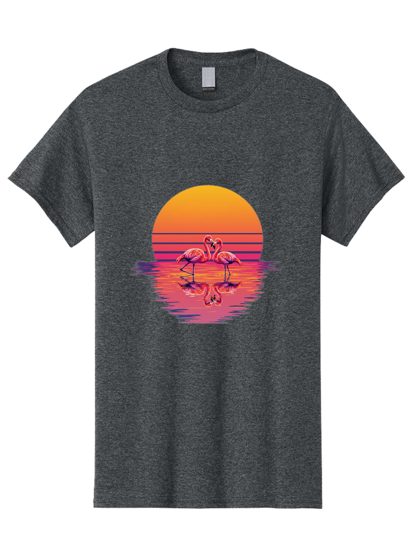 Two-Flamingos-2 Men'S Graphic Tee, 100% Cotton, Comfortable Casual Summer Wear, Machine Washable, Vintage Camera, Old Camera, Antique Camera, Black Camera, Classic Photography, Photography Equipment, Nostalgic Device, Film Camera, Camera Art Baj287