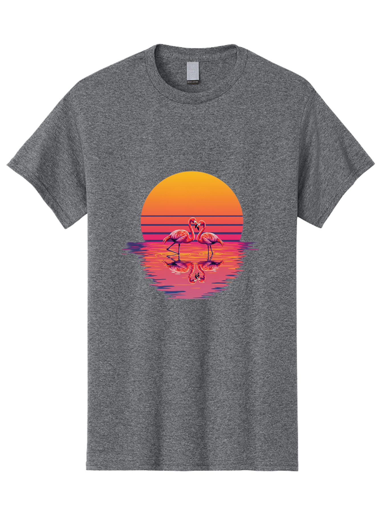 Two-Flamingos-2 Men'S Graphic Tee, 100% Cotton, Comfortable Casual Summer Wear, Machine Washable, Vintage Camera, Old Camera, Antique Camera, Black Camera, Classic Photography, Photography Equipment, Nostalgic Device, Film Camera, Camera Art Baj287