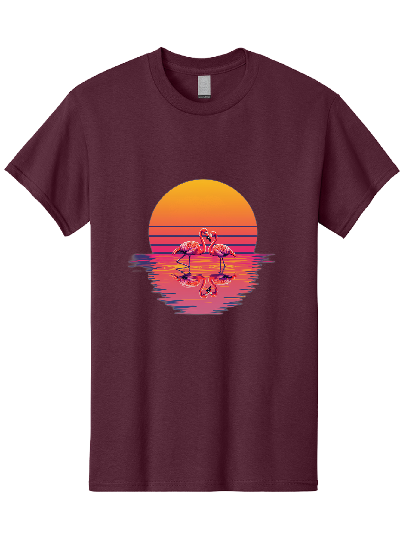 Two-Flamingos-2 Men'S Graphic Tee, 100% Cotton, Comfortable Casual Summer Wear, Machine Washable, Vintage Camera, Old Camera, Antique Camera, Black Camera, Classic Photography, Photography Equipment, Nostalgic Device, Film Camera, Camera Art Baj287