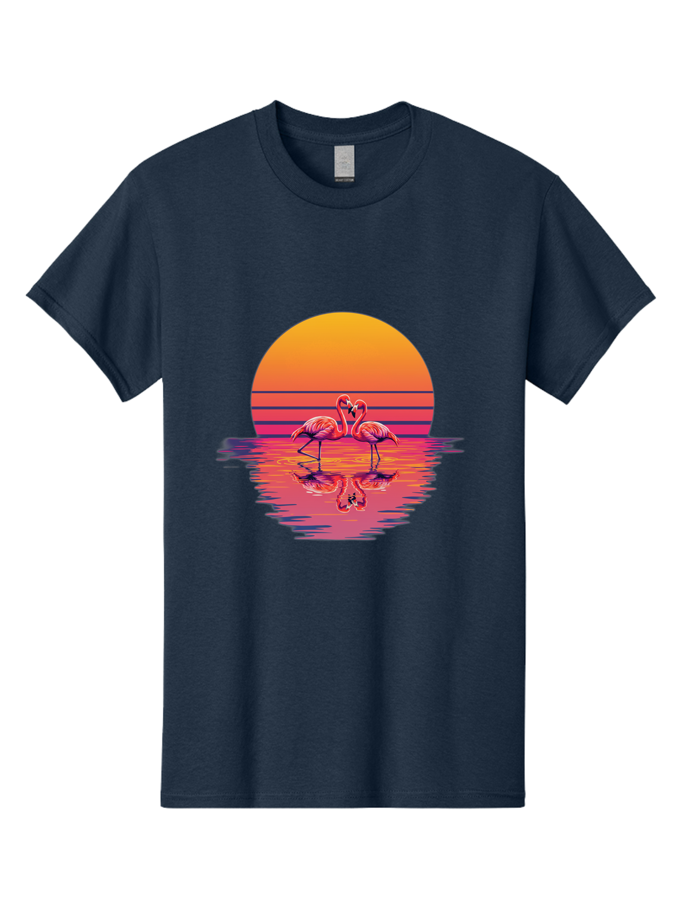 Two-Flamingos-2 Men'S Graphic Tee, 100% Cotton, Comfortable Casual Summer Wear, Machine Washable, Vintage Camera, Old Camera, Antique Camera, Black Camera, Classic Photography, Photography Equipment, Nostalgic Device, Film Camera, Camera Art Baj287