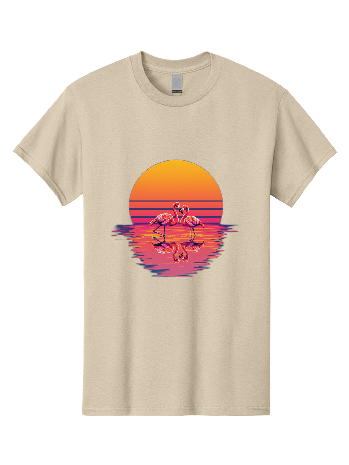 Two-Flamingos-2 Men'S Graphic Tee, 100% Cotton, Comfortable Casual Summer Wear, Machine Washable, Vintage Camera, Old Camera, Antique Camera, Black Camera, Classic Photography, Photography Equipment, Nostalgic Device, Film Camera, Camera Art Baj287
