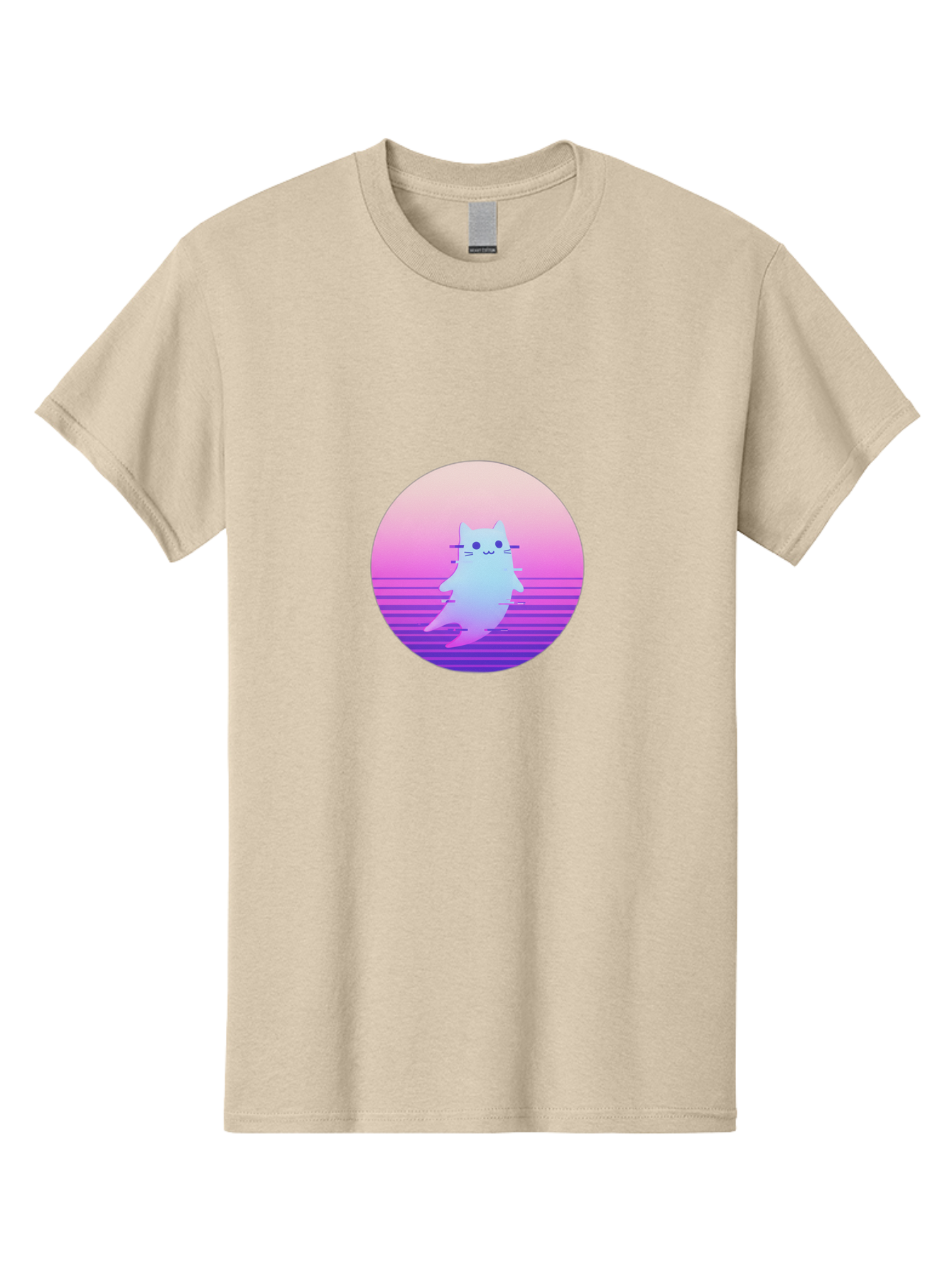 Vaporwave-Cat-1 Men'S Graphic Tee, 100% Cotton, Comfortable Casual Summer Wear, Machine Washable, Vintage Camera, Old Camera, Antique Camera, Black Camera, Classic Photography, Photography Equipment, Nostalgic Device, Film Camera, Camera Art Baj289