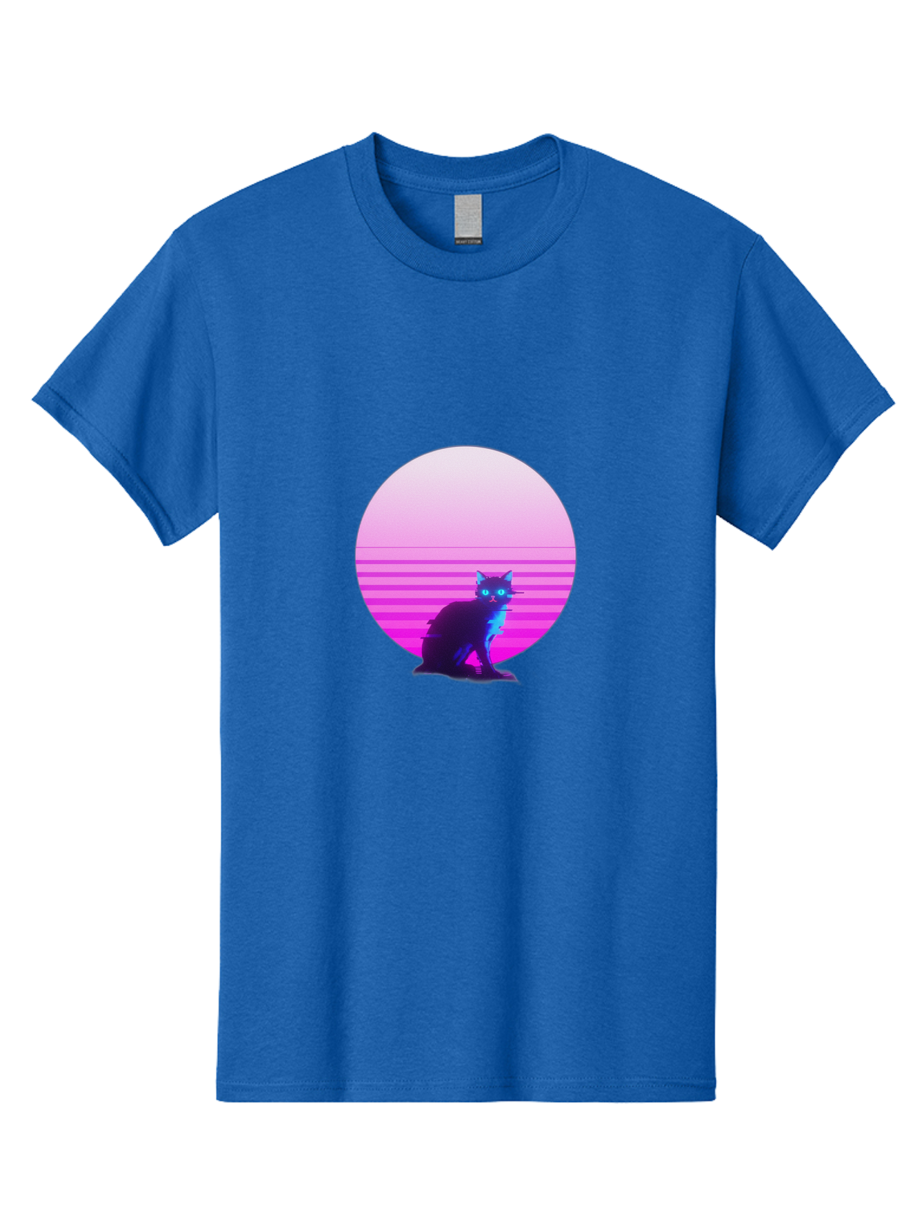 Vaporwave-Cat Men'S Graphic Tee, 100% Cotton, Comfortable Casual Summer Wear, Machine Washable, Vintage Camera, Old Camera, Antique Camera, Black Camera, Classic Photography, Photography Equipment, Nostalgic Device, Film Camera, Camera Art Baj290