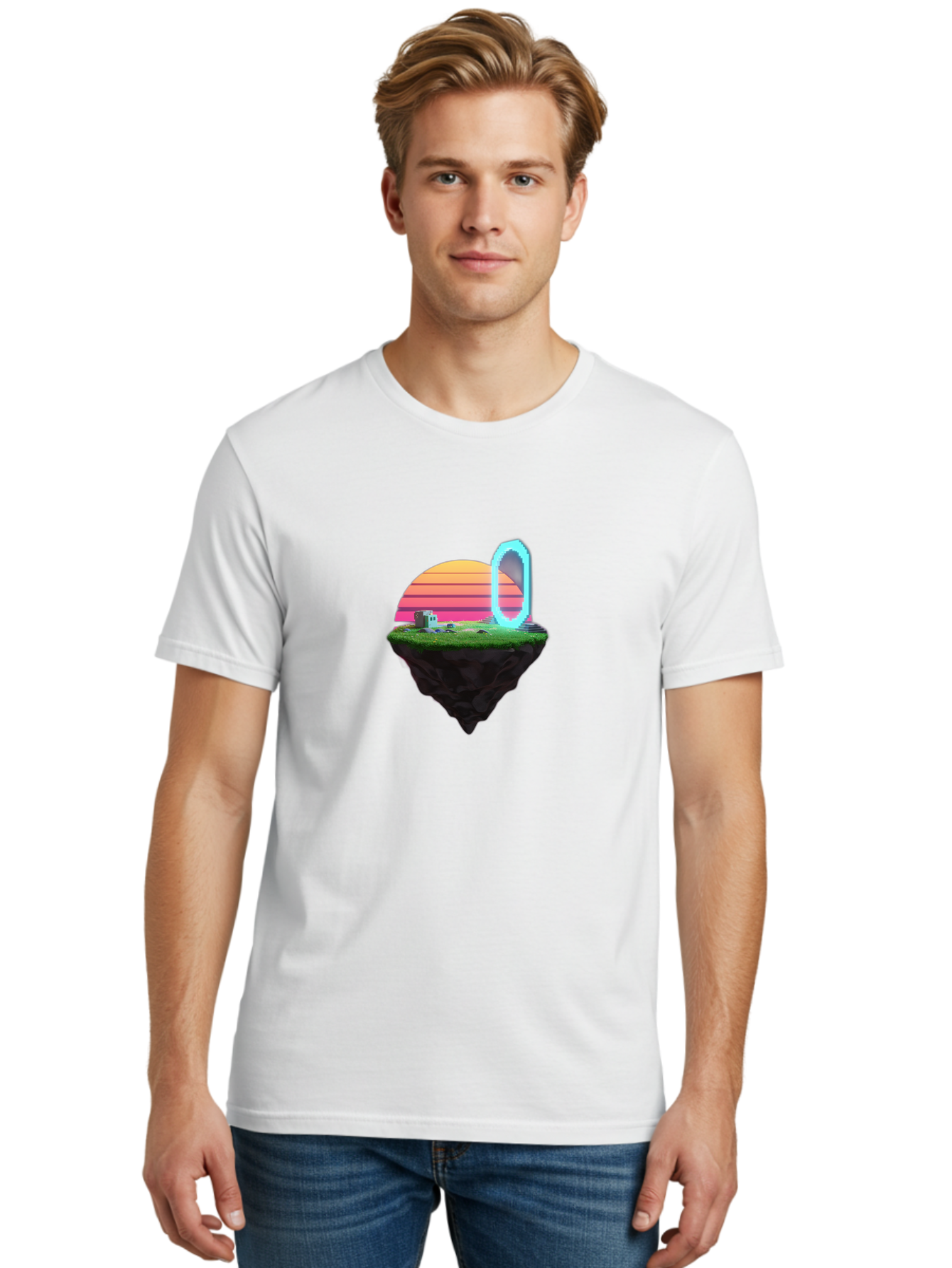 Vaporwave-Island Men'S Graphic Tee, 100% Cotton, Comfortable Casual Summer Wear, Machine Washable, Vintage Camera, Old Camera, Antique Camera, Black Camera, Classic Photography, Photography Equipment, Nostalgic Device, Film Camera, Camera Art Baj291