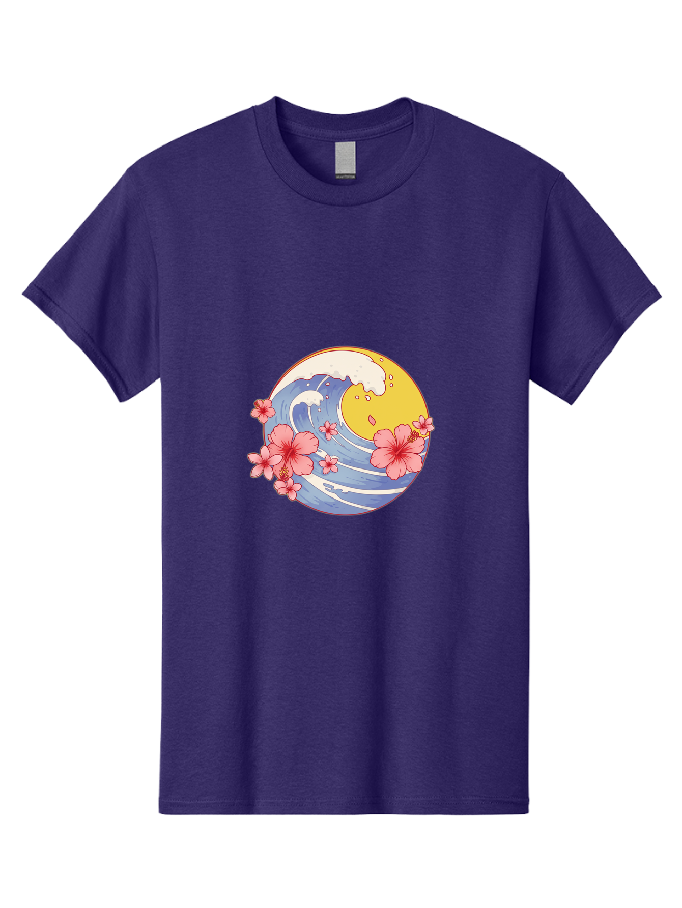Wave-And-Cherry-Blossoms Men'S Graphic Tee, 100% Cotton, Comfortable Casual Summer Wear, Machine Washable, Vintage Camera, Old Camera, Antique Camera, Black Camera, Classic Photography, Photography Equipment, Nostalgic Device, Film Camera, Baj294