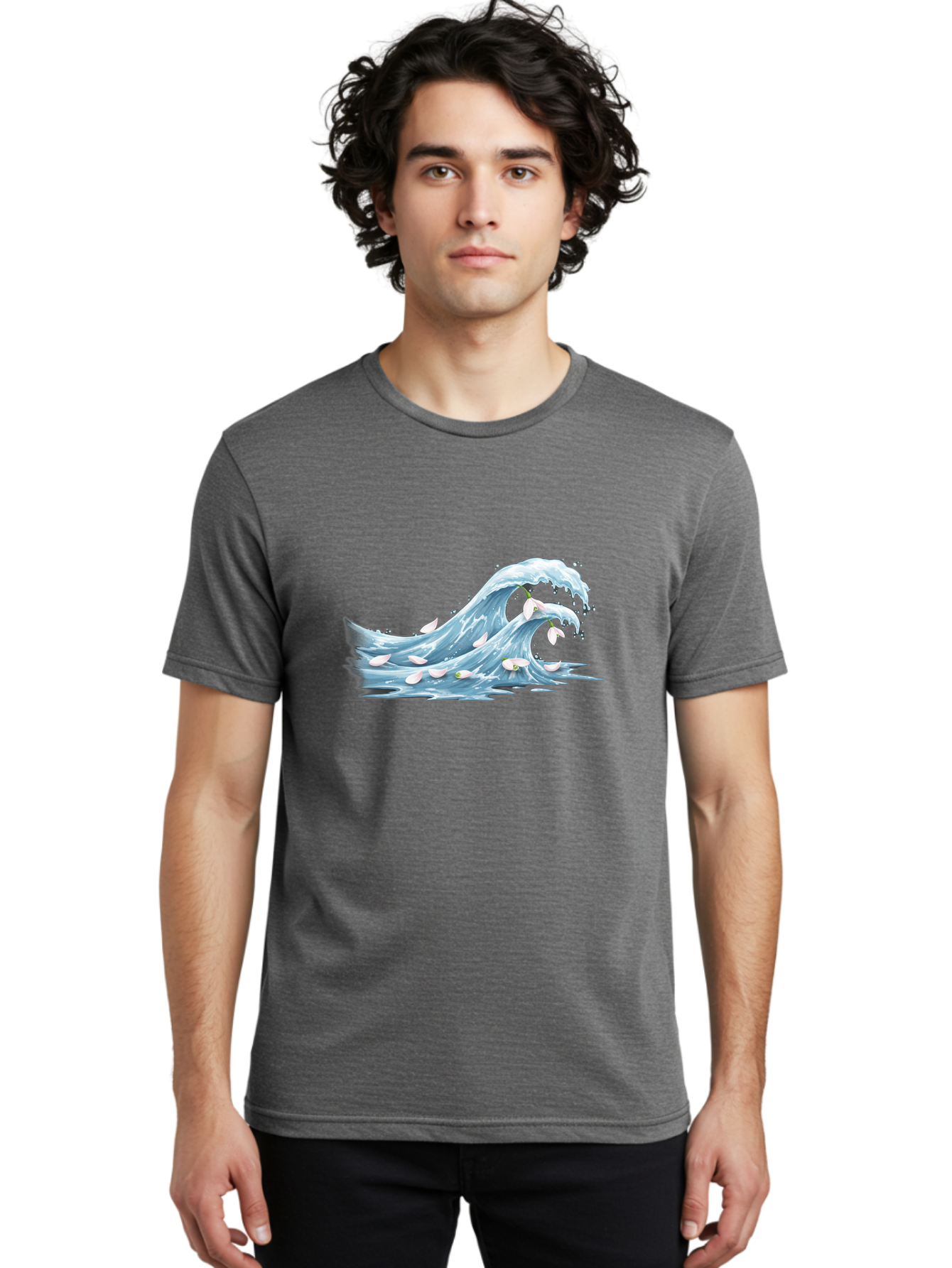 Wave Men'S Graphic Tee, 100% Cotton, Comfortable Casual Summer Wear, Machine Washable, Vintage Camera, Old Camera, Antique Camera, Black Camera, Classic Photography, Photography Equipment, Nostalgic Device, Film Camera, Camera Art Baj296