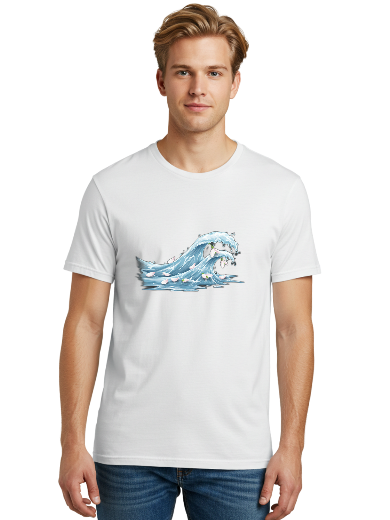 Wave Men'S Graphic Tee, 100% Cotton, Comfortable Casual Summer Wear, Machine Washable, Vintage Camera, Old Camera, Antique Camera, Black Camera, Classic Photography, Photography Equipment, Nostalgic Device, Film Camera, Camera Art Baj296