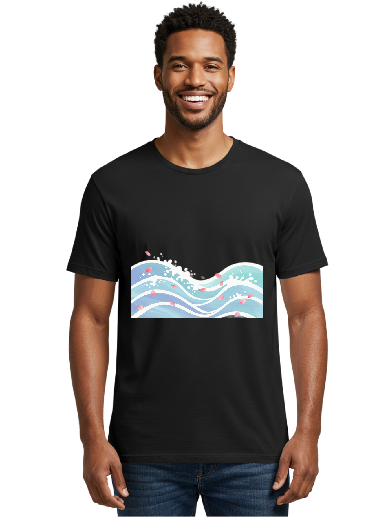 Waves-And-Petals Men'S Graphic Tee, 100% Cotton, Comfortable Casual Summer Wear, Machine Washable, Vintage Camera, Old Camera, Antique Camera, Black Camera, Classic Photography, Photography Equipment, Nostalgic Device, Film Camera, Camera Art Baj297