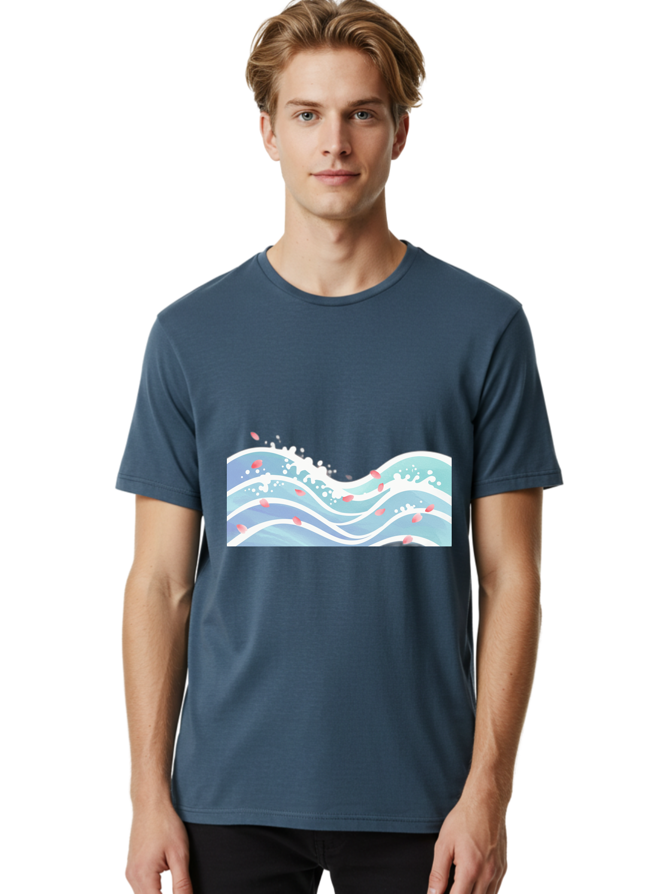 Waves-And-Petals Men'S Graphic Tee, 100% Cotton, Comfortable Casual Summer Wear, Machine Washable, Vintage Camera, Old Camera, Antique Camera, Black Camera, Classic Photography, Photography Equipment, Nostalgic Device, Film Camera, Camera Art Baj297