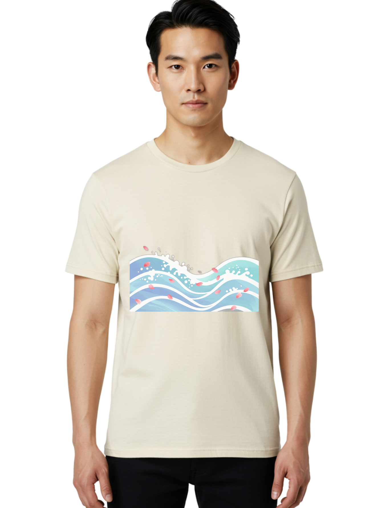 Waves-And-Petals Men'S Graphic Tee, 100% Cotton, Comfortable Casual Summer Wear, Machine Washable, Vintage Camera, Old Camera, Antique Camera, Black Camera, Classic Photography, Photography Equipment, Nostalgic Device, Film Camera, Camera Art Baj297