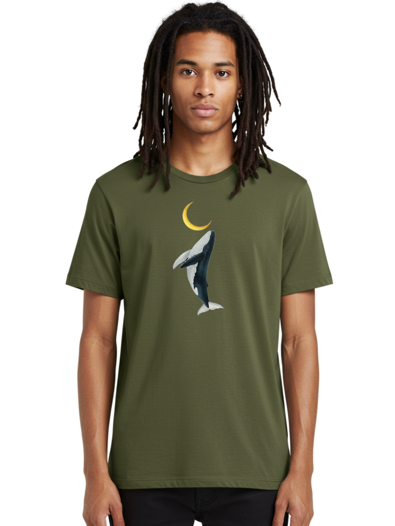 Whale-And-Crescent-Moon Men'S Graphic Tee, 100% Cotton, Comfortable Casual Summer Wear, Machine Washable, Vintage Camera, Old Camera, Antique Camera, Black Camera, Classic Photography, Photography Equipment, Nostalgic Device, Film Camera, Baj300