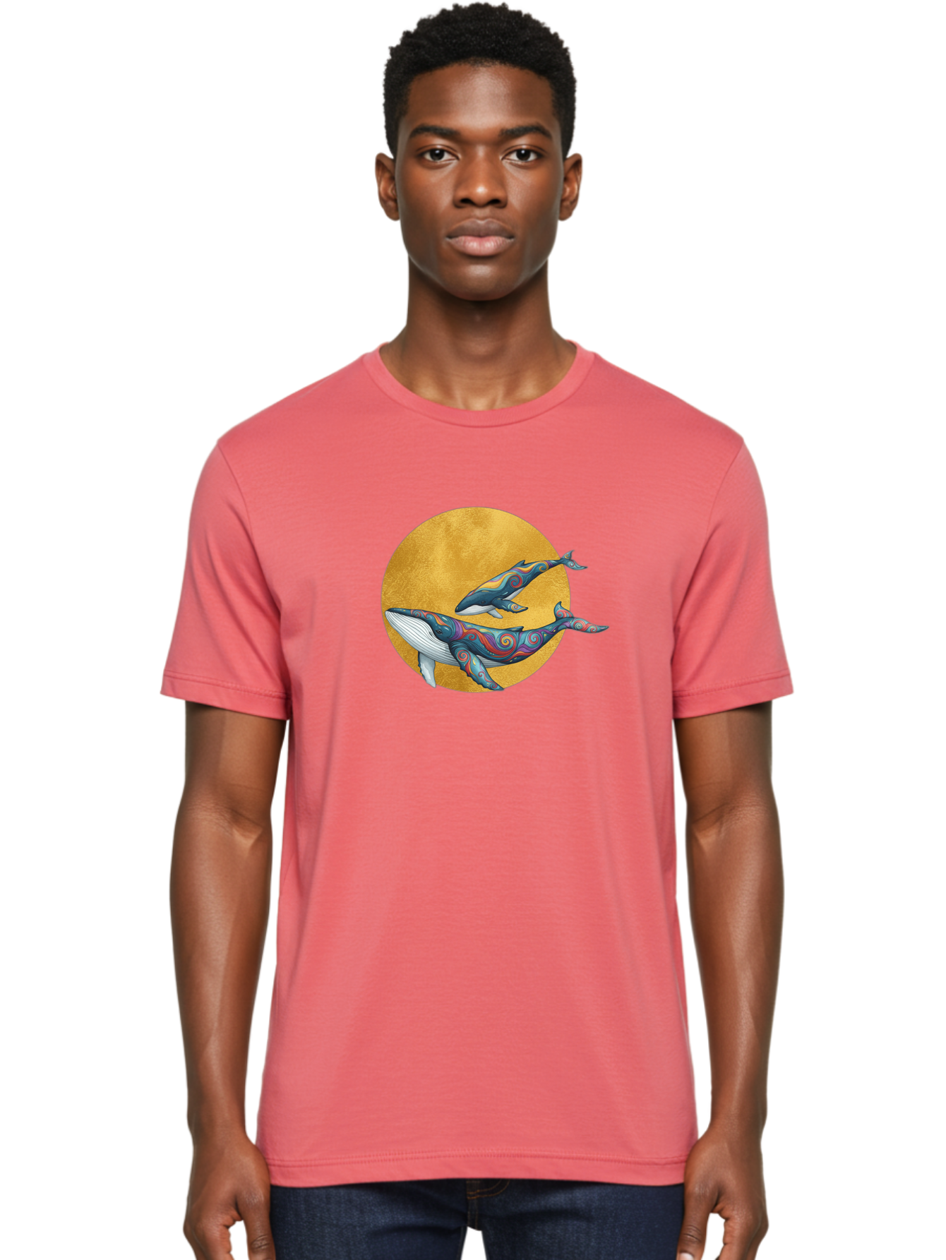 Whales-1 Men'S Graphic Tee, 100% Cotton, Comfortable Casual Summer Wear, Machine Washable, Vintage Camera, Old Camera, Antique Camera, Black Camera, Classic Photography, Photography Equipment, Nostalgic Device, Film Camera, Camera Art Baj302