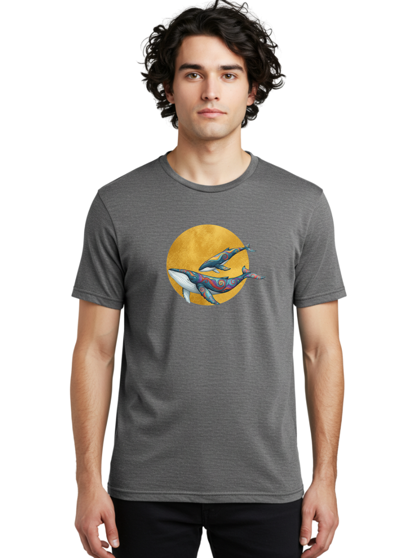 Whales-1 Men'S Graphic Tee, 100% Cotton, Comfortable Casual Summer Wear, Machine Washable, Vintage Camera, Old Camera, Antique Camera, Black Camera, Classic Photography, Photography Equipment, Nostalgic Device, Film Camera, Camera Art Baj302